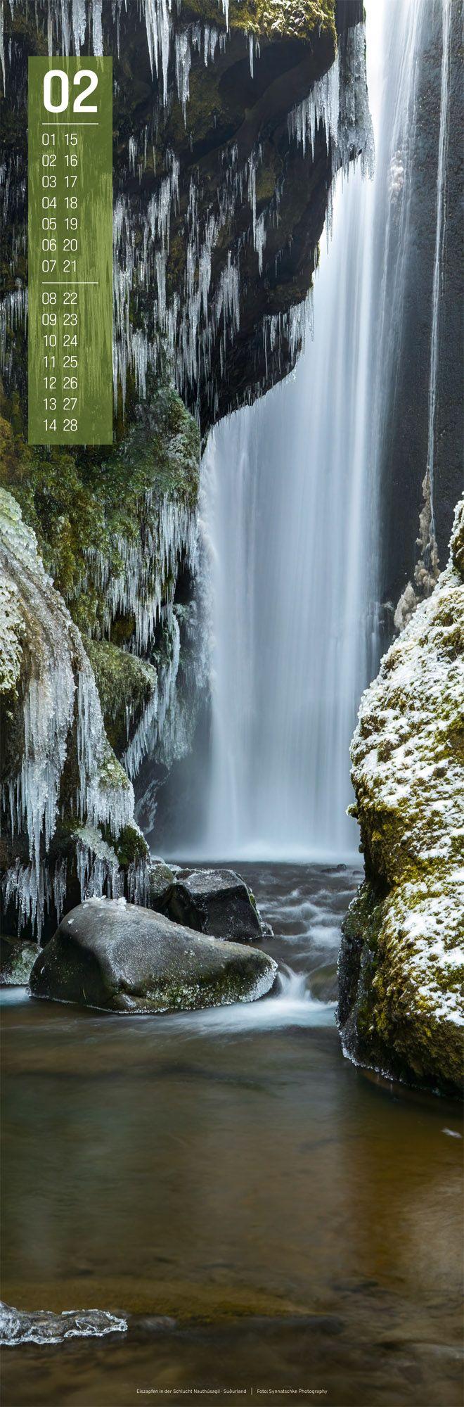 Beispielinhalt (Bild) Island Vertikal Kalender 2027