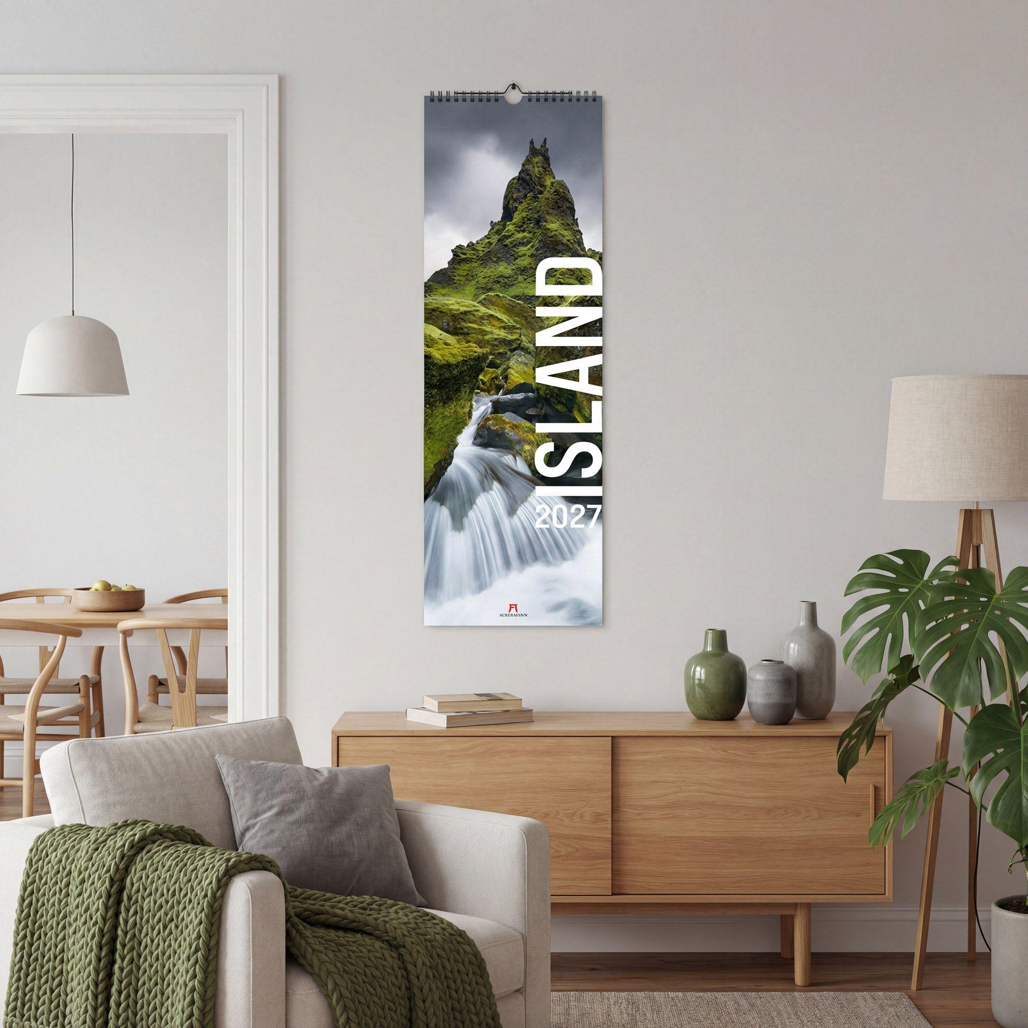 Beispielinhalt (Bild) Island Vertikal Kalender 2027