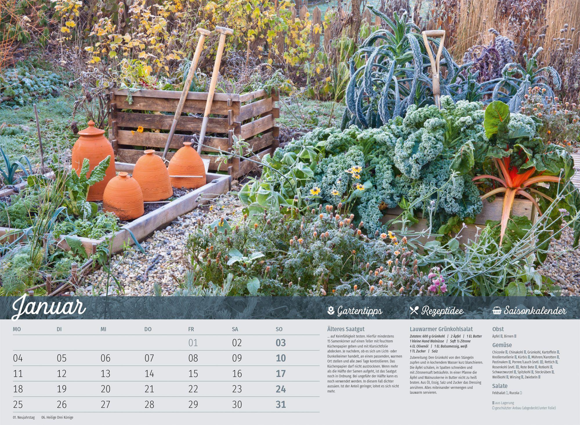 Beispielinhalt (Bild) Landliebe Garten-Kalender 2027