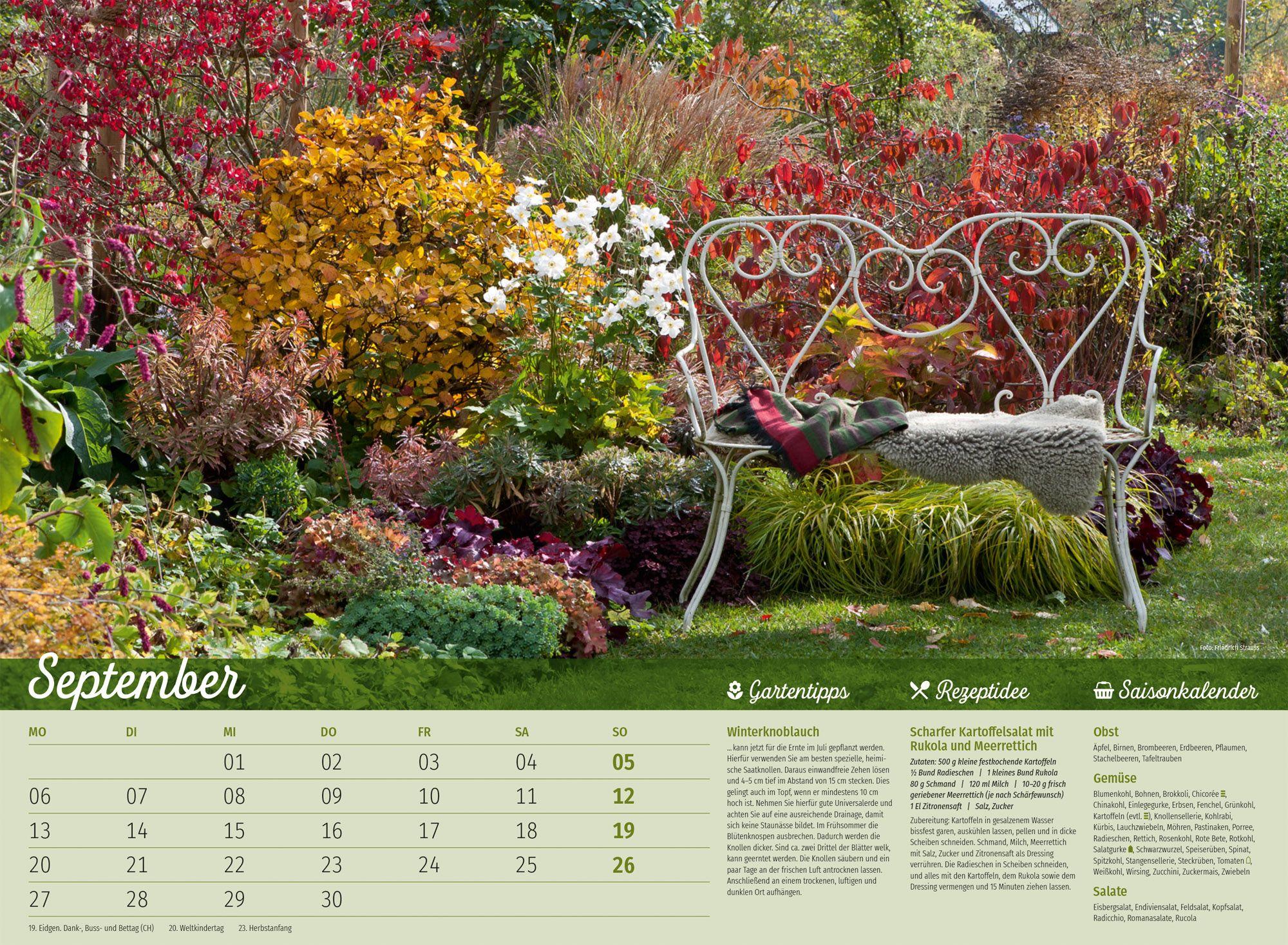 Beispielinhalt (Bild) Landliebe Garten-Kalender 2027