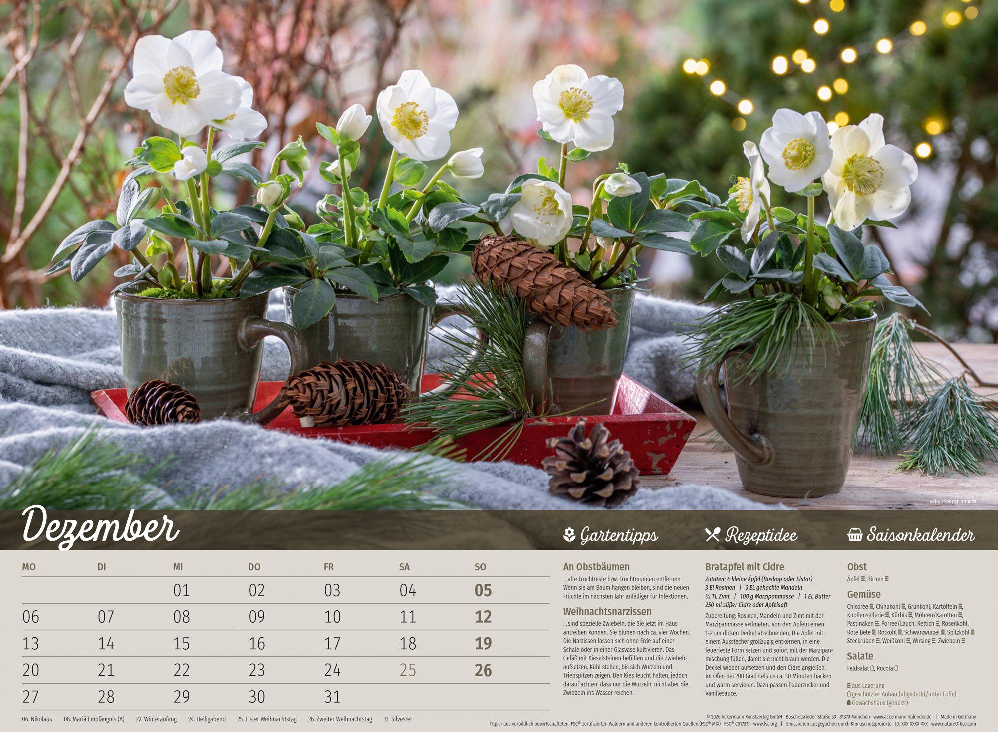 Beispielinhalt (Bild) Landliebe Garten-Kalender 2027