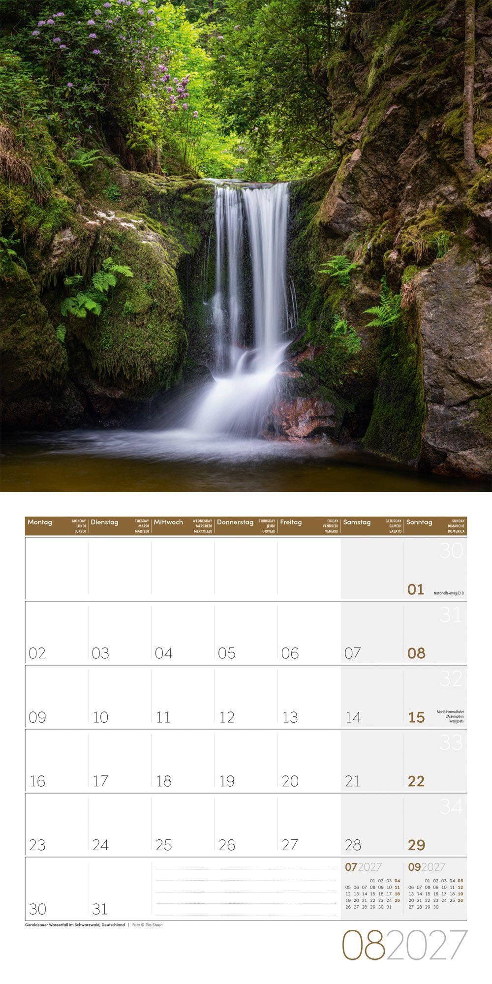 Beispielinhalt (Bild) Zauber des Waldes Kalender 2027 - 30x30 - Art12