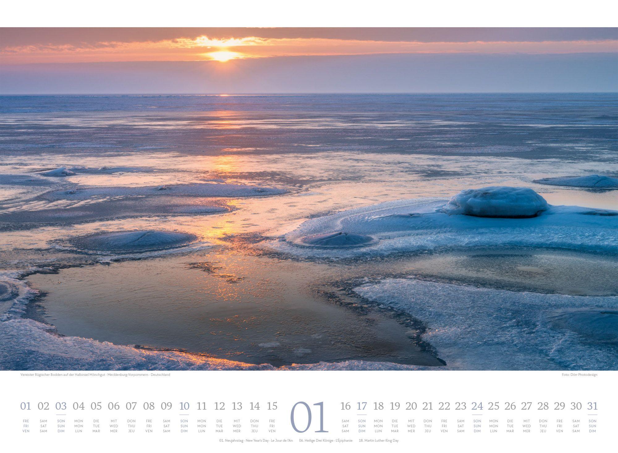 Beispielinhalt (Bild) Tage am Meer Kalender 2027