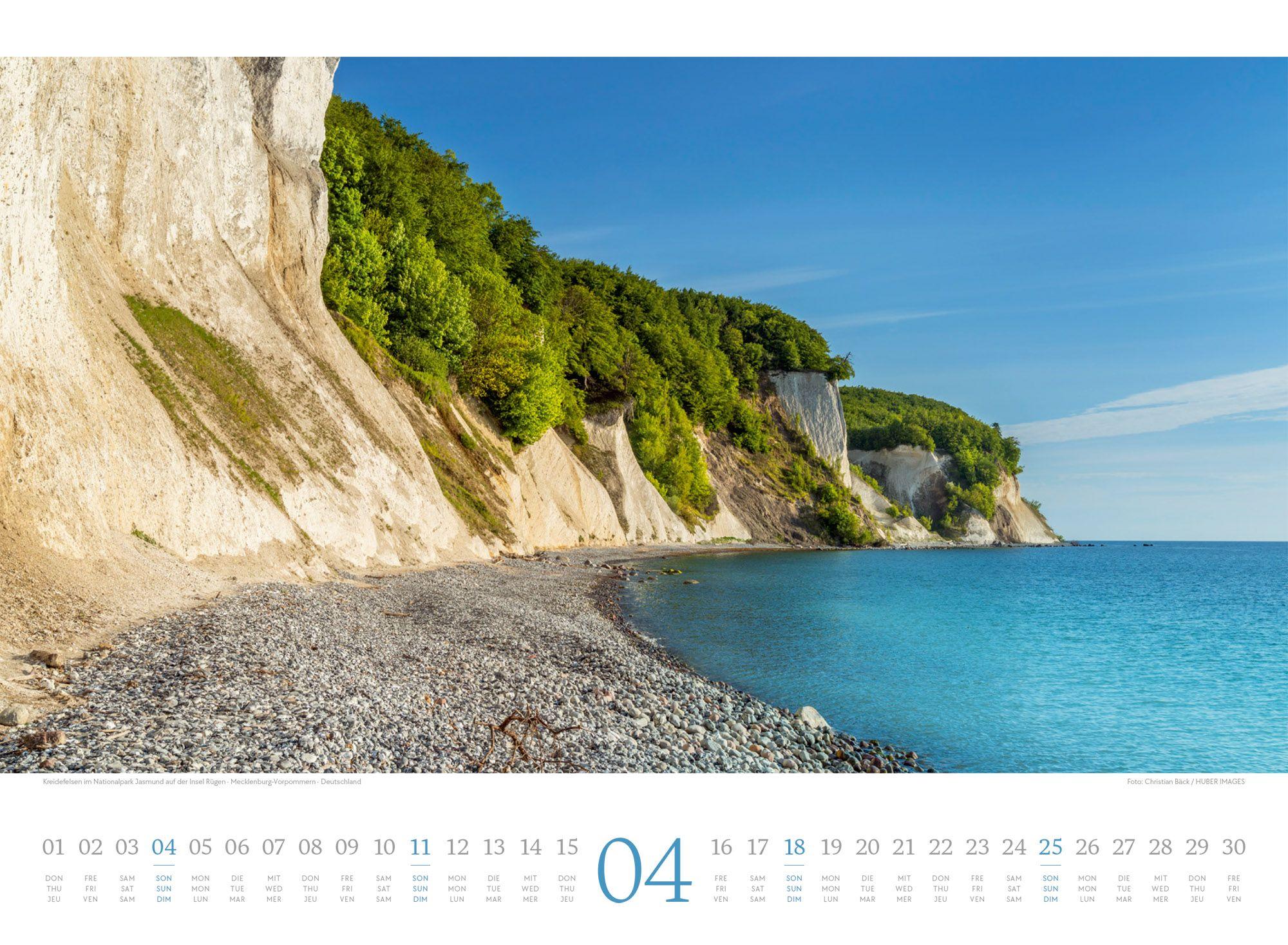 Beispielinhalt (Bild) Tage am Meer Kalender 2027