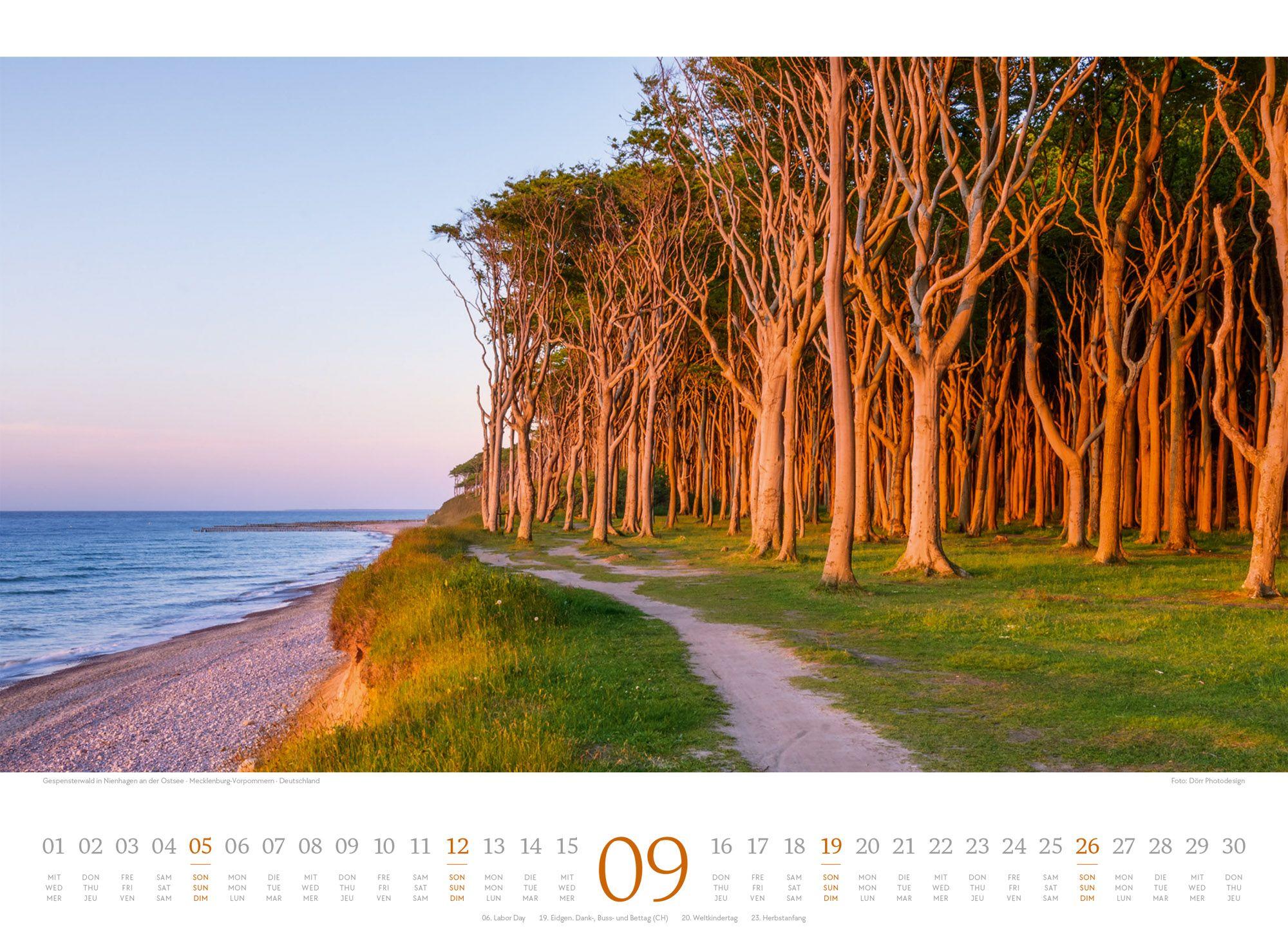 Beispielinhalt (Bild) Tage am Meer Kalender 2027