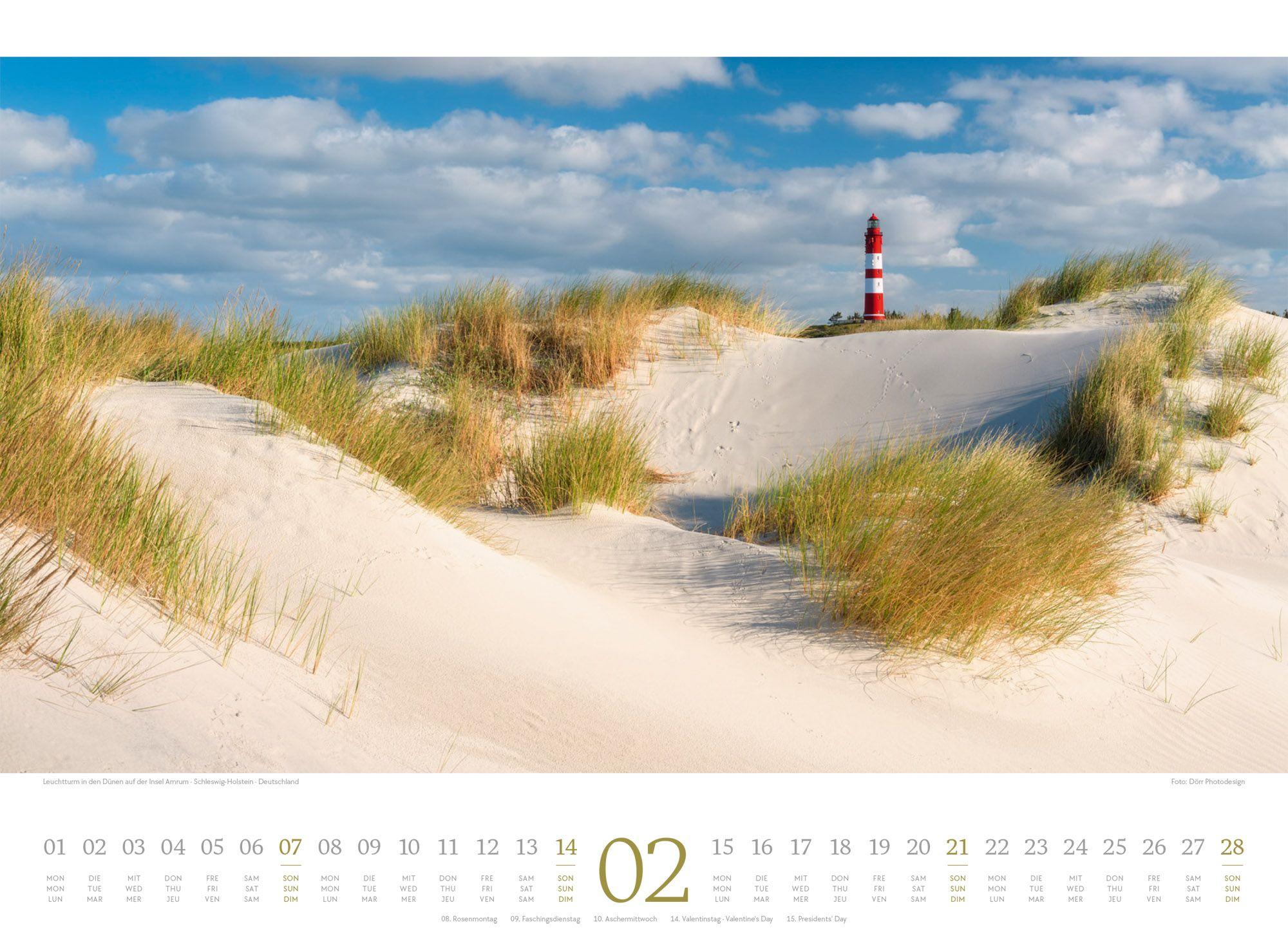 Beispielinhalt (Bild) Tage am Meer Kalender 2027