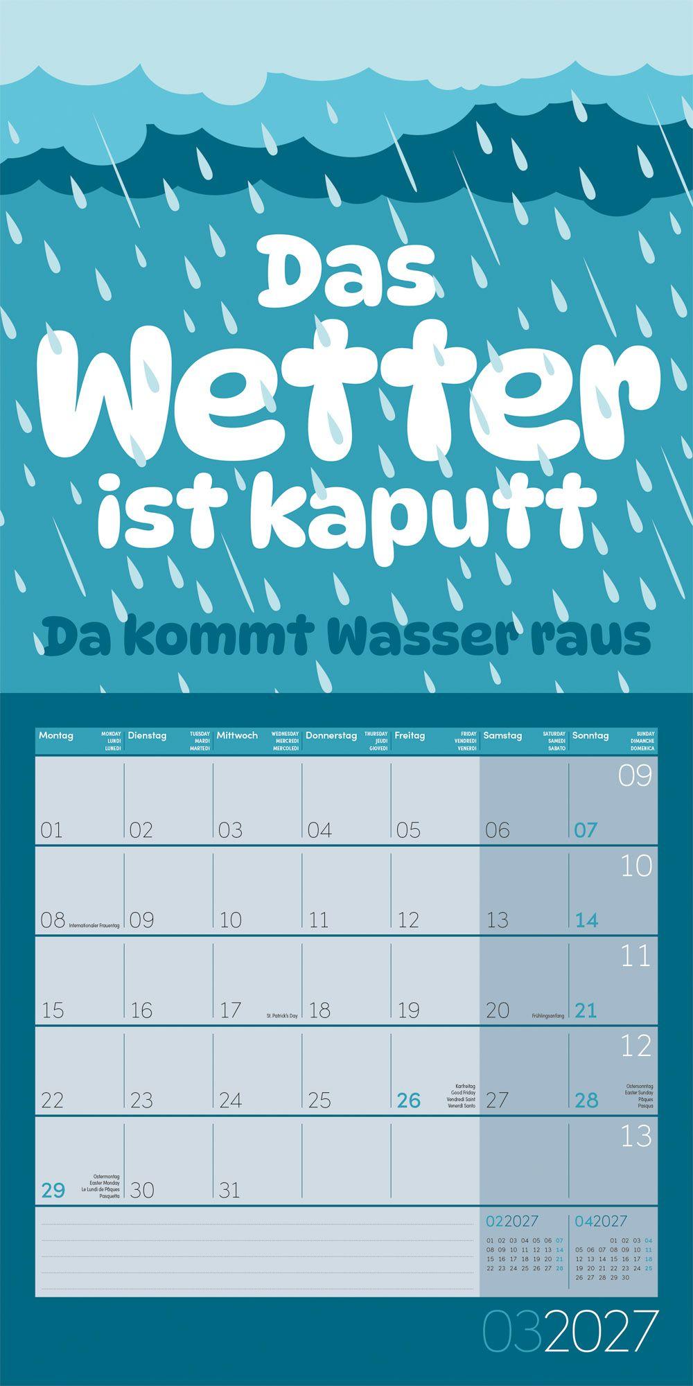 Beispielinhalt (Bild) Einspruch Kalender 2027 - 30x30 - Art12
