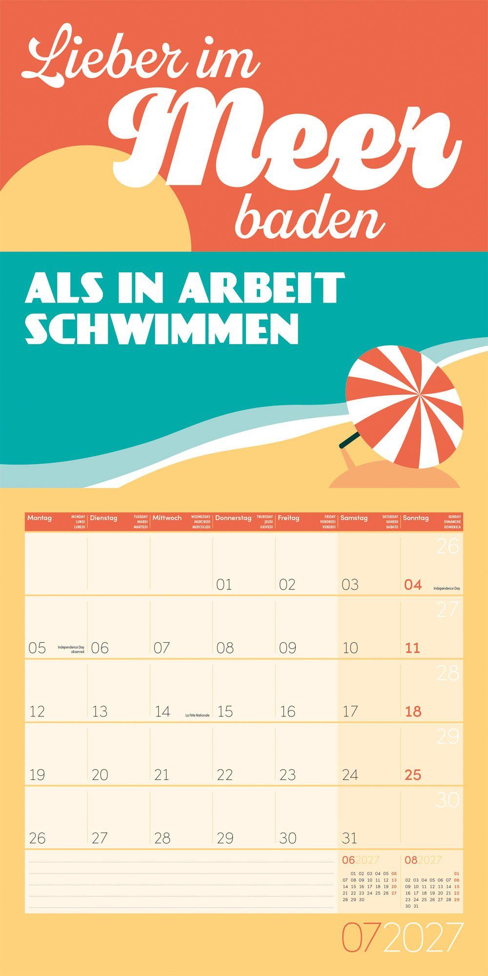 Beispielinhalt (Bild) Einspruch Kalender 2027 - 30x30 - Art12