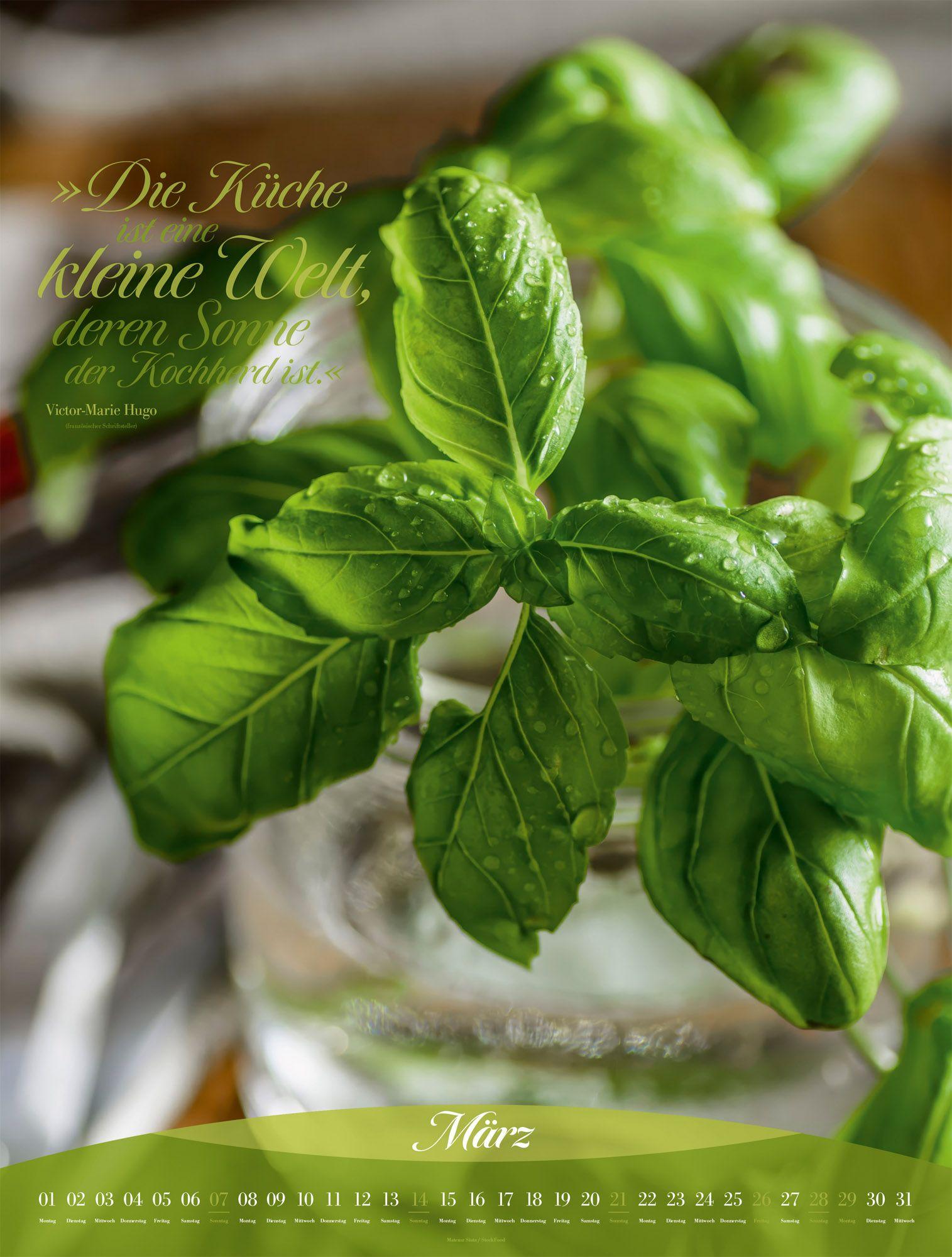 Beispielinhalt (Bild) Art Culinaire Kalender 2027