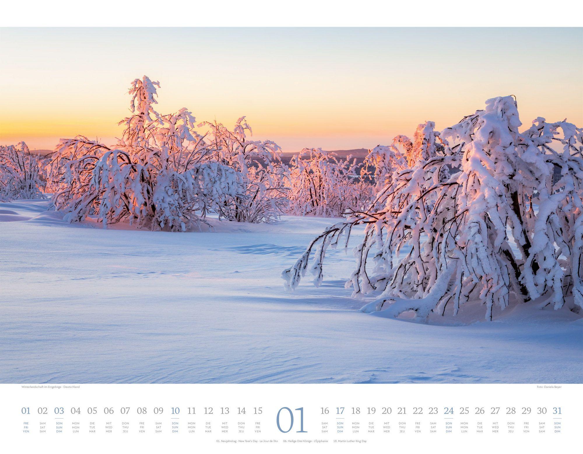 Beispielinhalt (Bild) Morgenlicht Kalender 2027