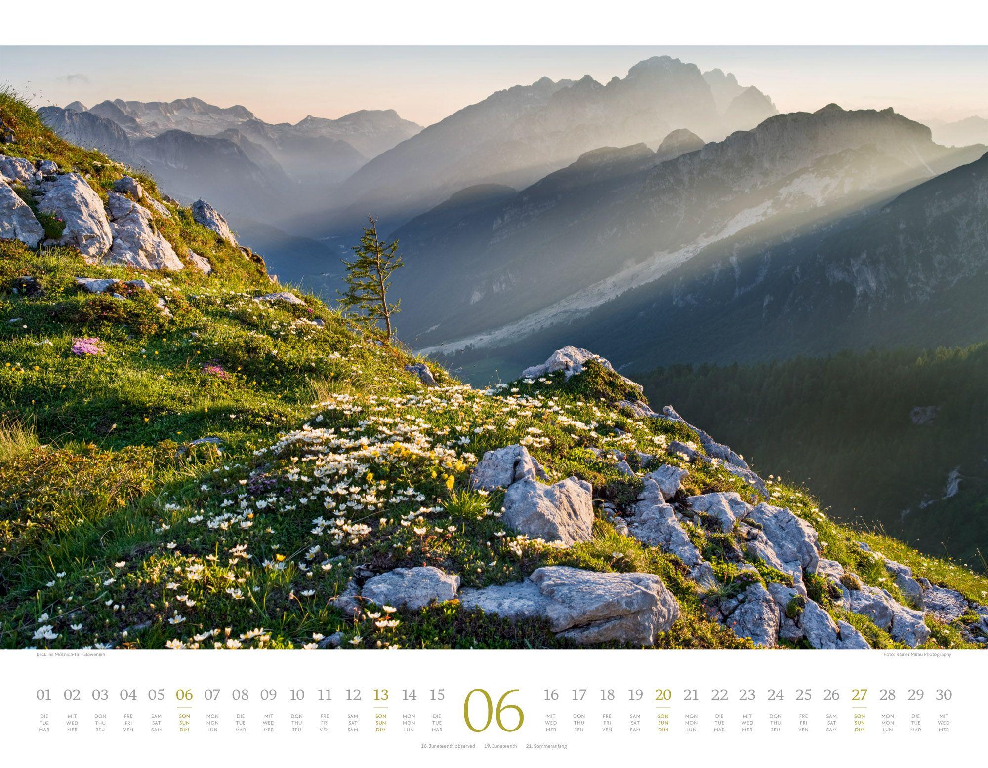 Beispielinhalt (Bild) Morgenlicht Kalender 2027