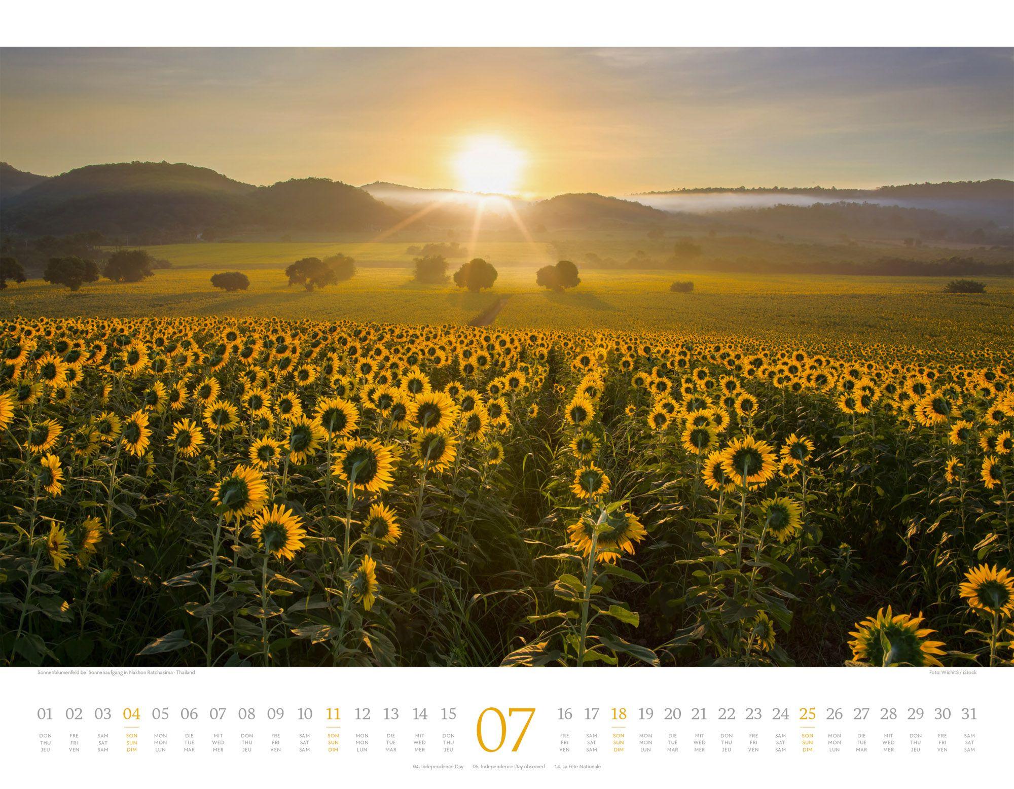 Beispielinhalt (Bild) Morgenlicht Kalender 2027