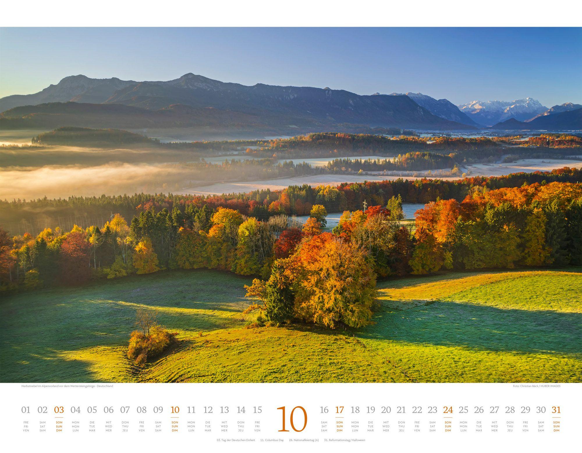 Beispielinhalt (Bild) Morgenlicht Kalender 2027