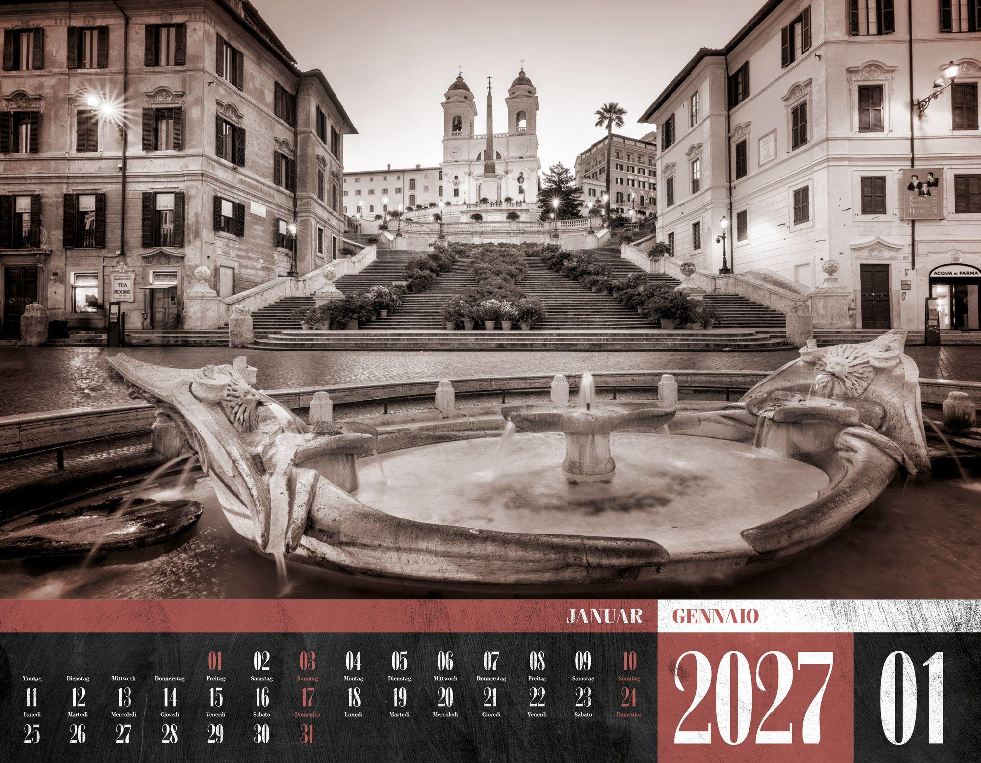 Beispielinhalt (Bild) La Dolce Vita Kalender 2027 | Italienische Lebensart