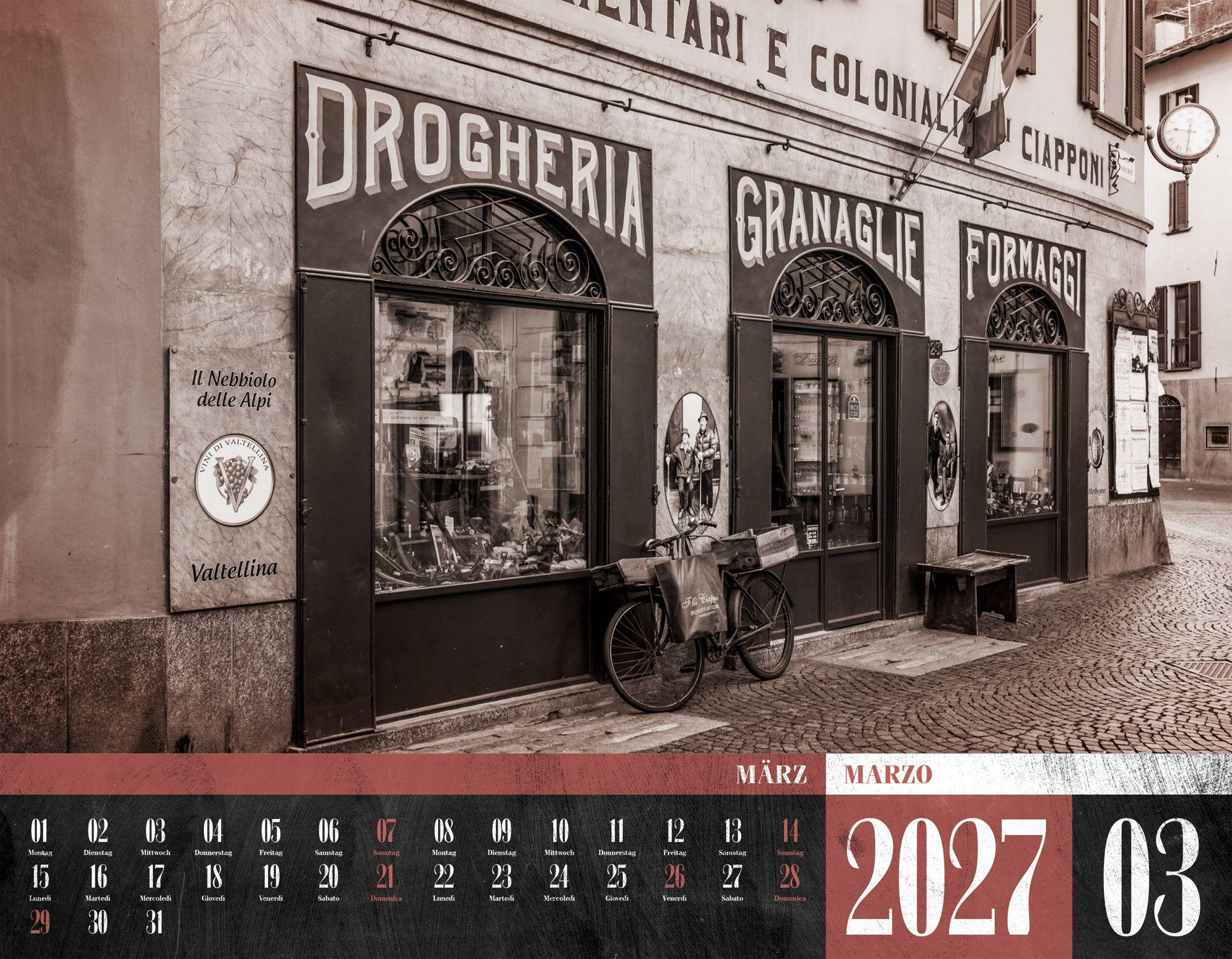 Beispielinhalt (Bild) La Dolce Vita Kalender 2027 | Italienische Lebensart