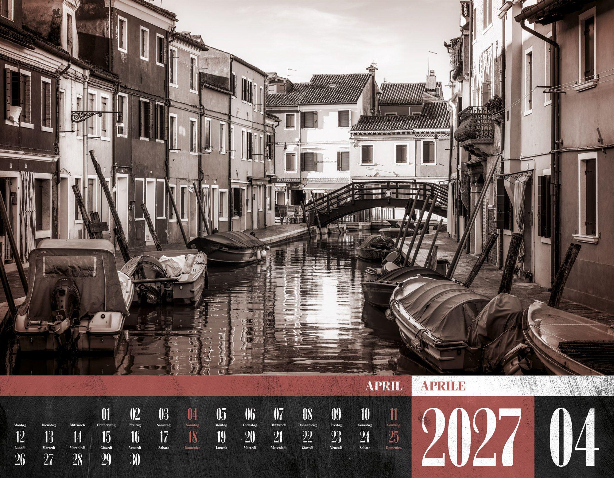 Beispielinhalt (Bild) La Dolce Vita Kalender 2027 | Italienische Lebensart