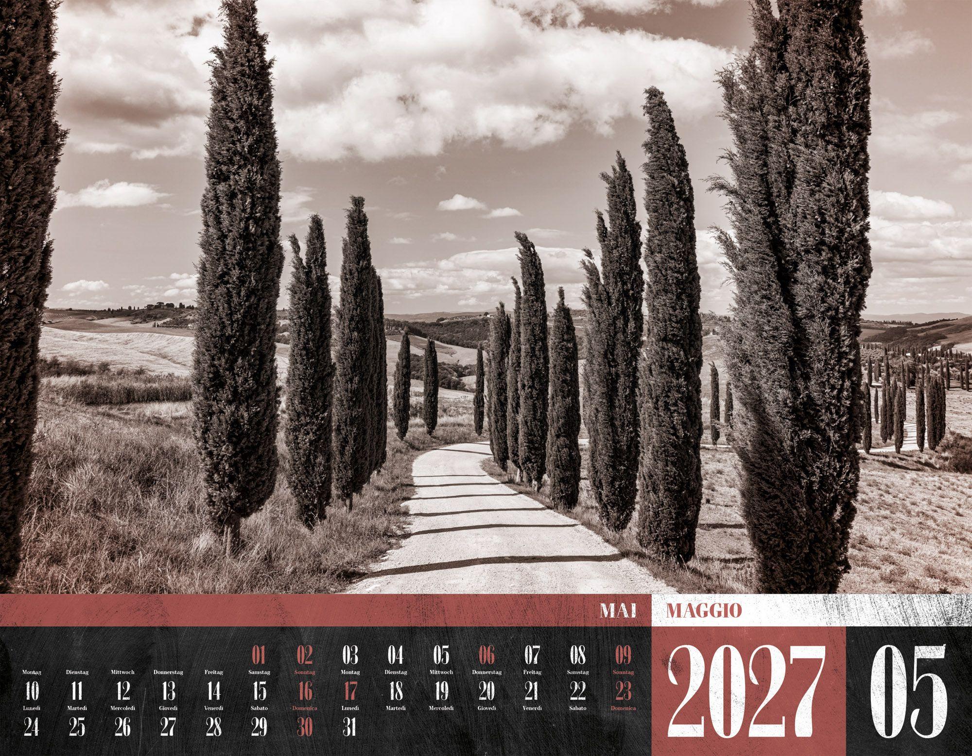 Beispielinhalt (Bild) La Dolce Vita Kalender 2027 | Italienische Lebensart