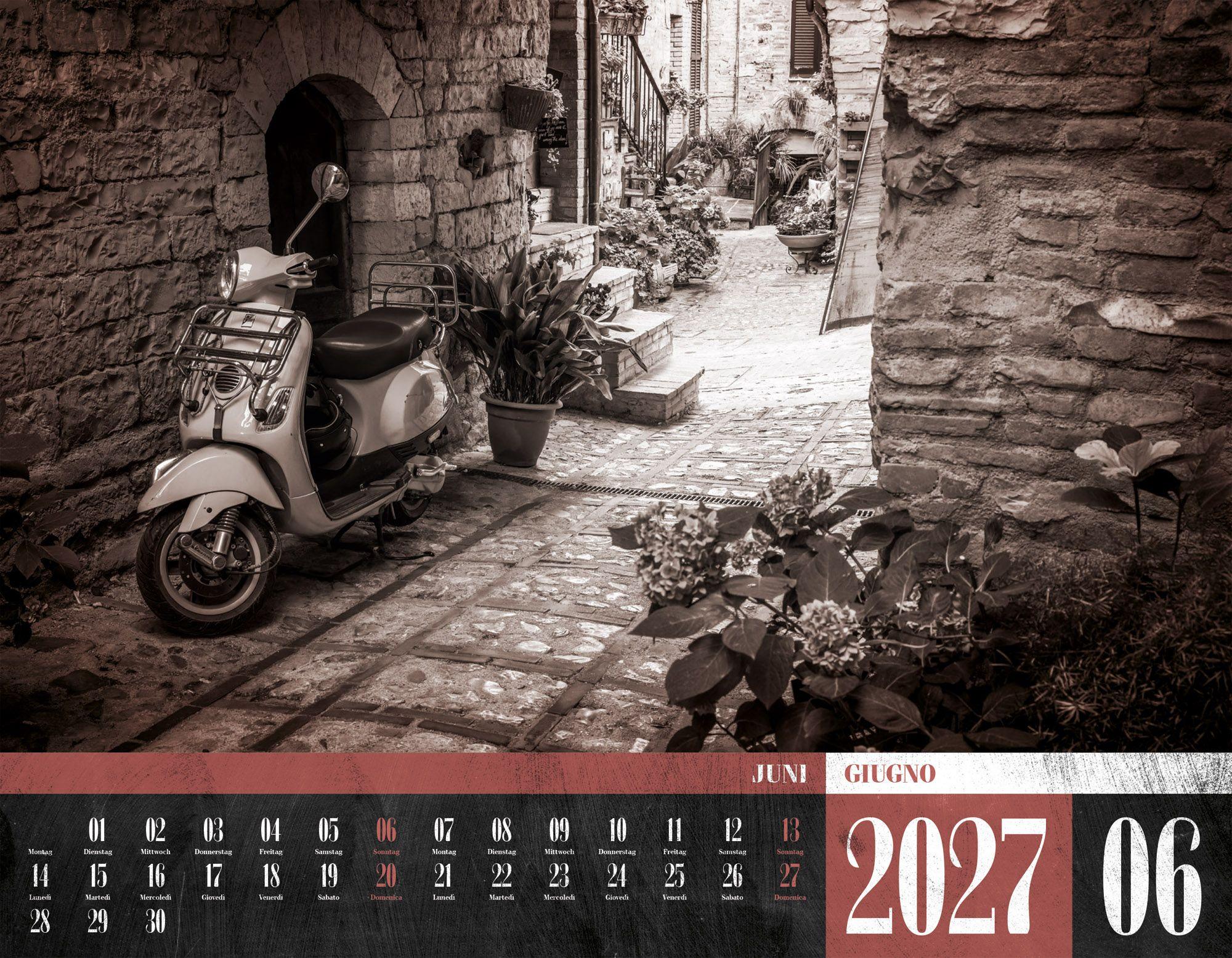 Beispielinhalt (Bild) La Dolce Vita Kalender 2027 | Italienische Lebensart