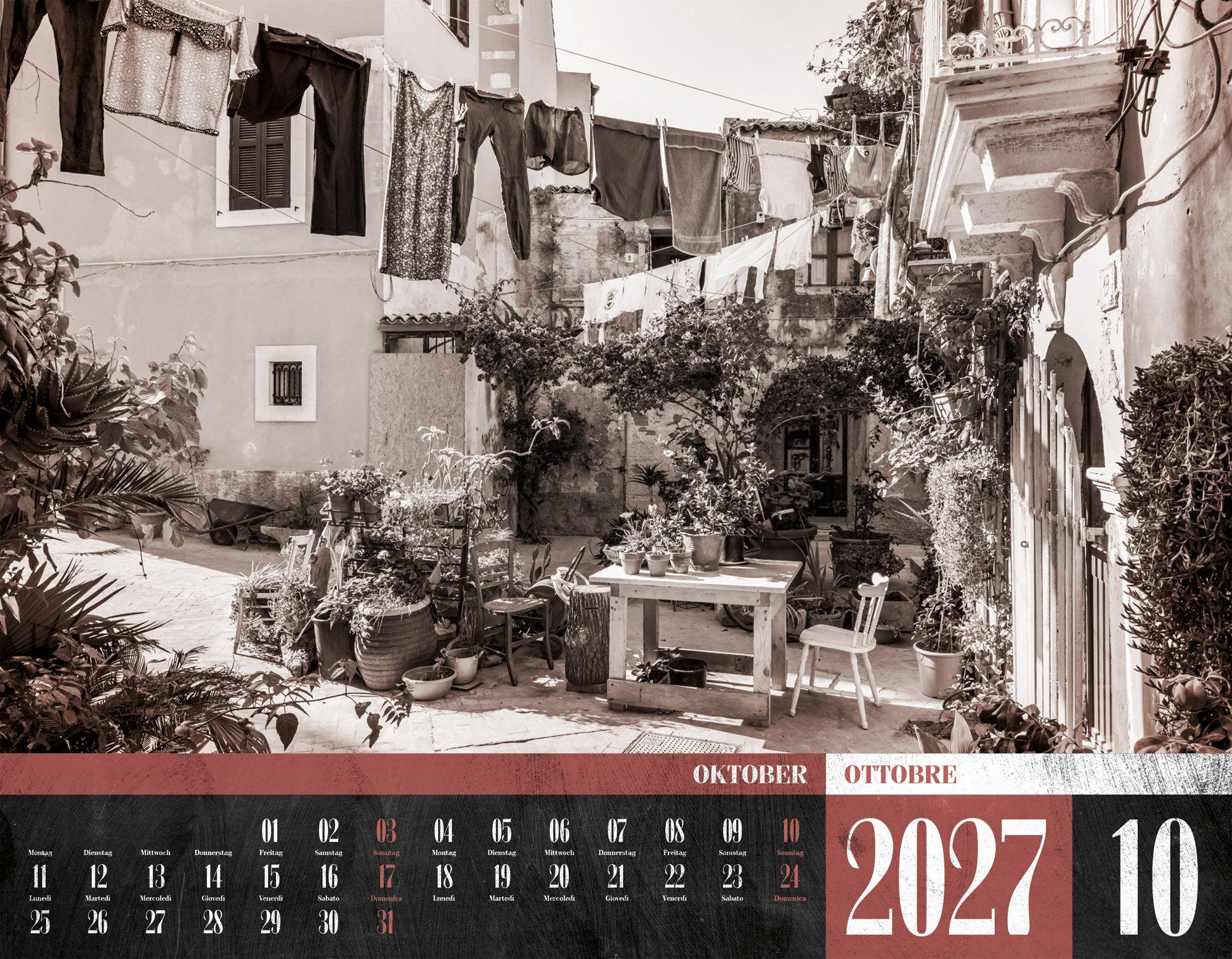 Beispielinhalt (Bild) La Dolce Vita Kalender 2027 | Italienische Lebensart