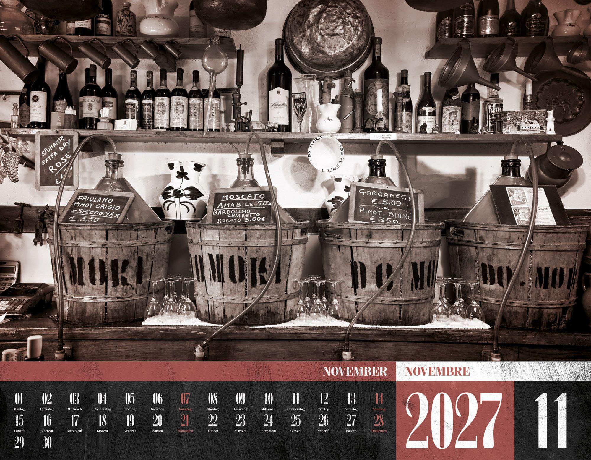 Beispielinhalt (Bild) La Dolce Vita Kalender 2027 | Italienische Lebensart