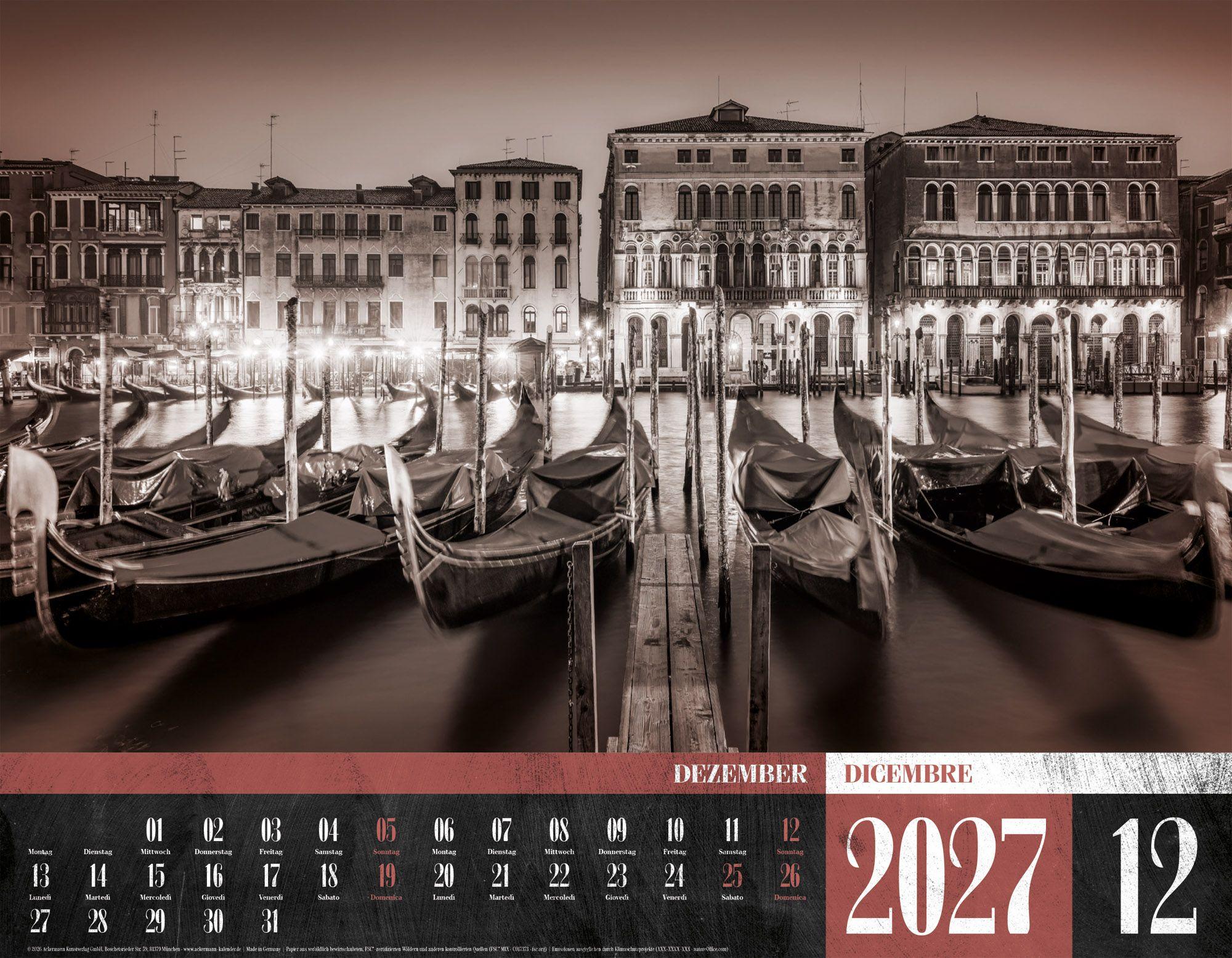 Beispielinhalt (Bild) La Dolce Vita Kalender 2027 | Italienische Lebensart