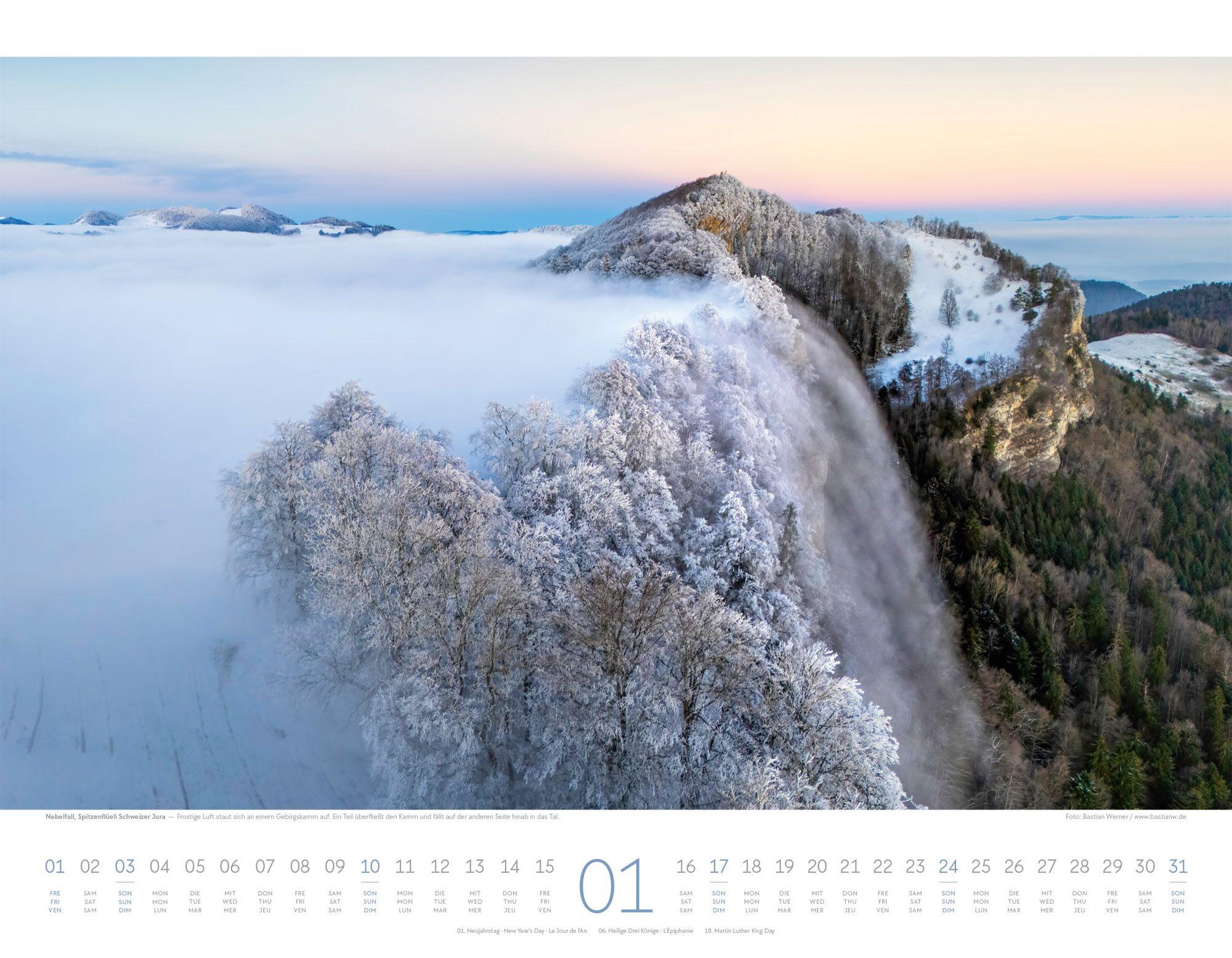 Beispielinhalt (Bild) Naturkräfte Kalender 2027 | Wetterphänomene und Naturgewalten