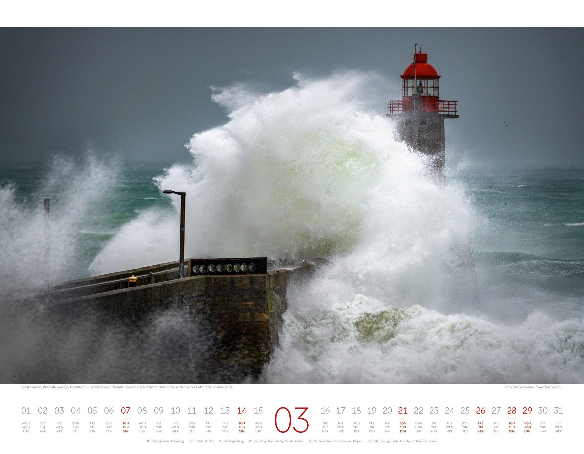 Beispielinhalt (Bild) Naturkräfte Kalender 2027 | Wetterphänomene und Naturgewalten