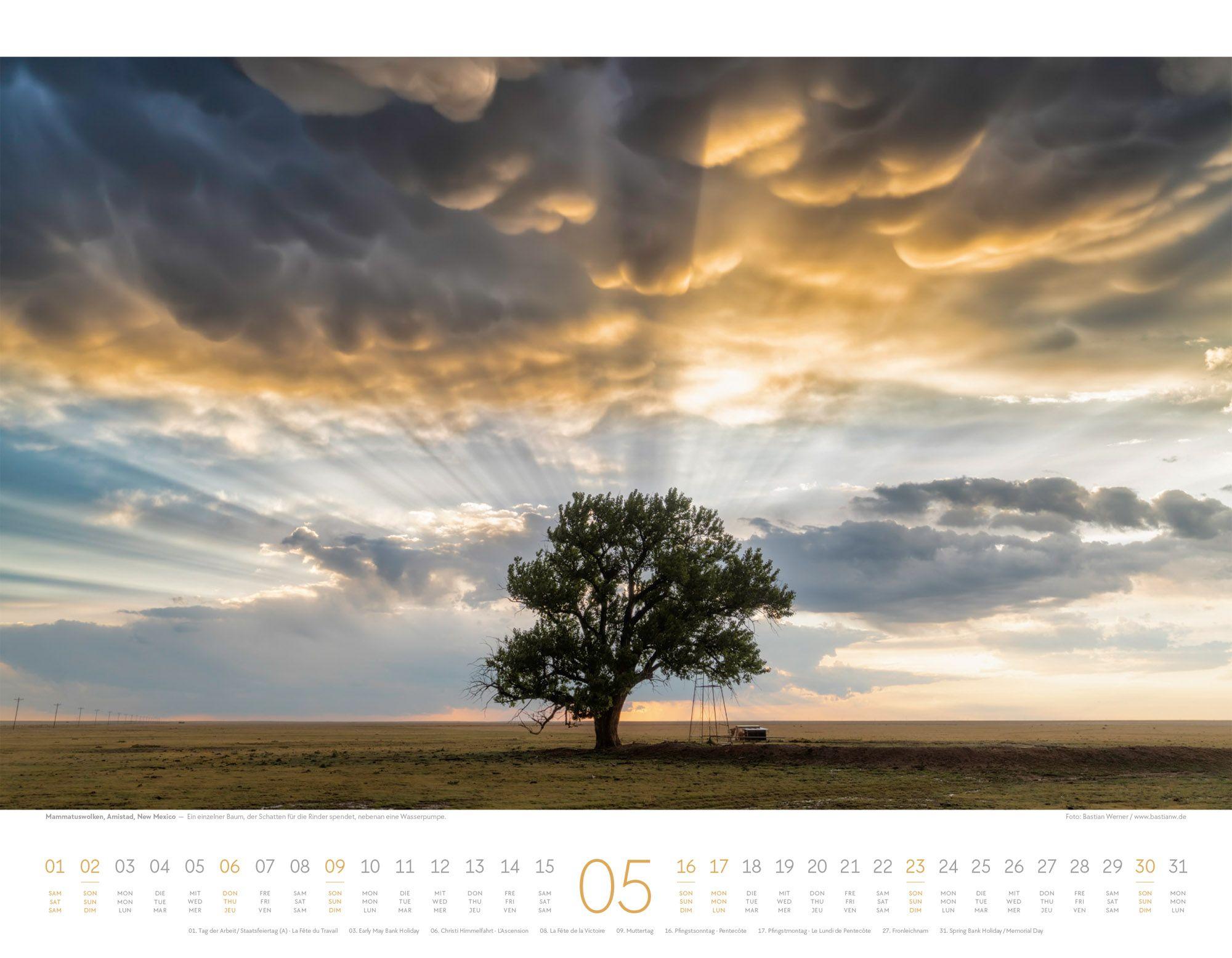 Beispielinhalt (Bild) Naturkräfte Kalender 2027 | Wetterphänomene und Naturgewalten