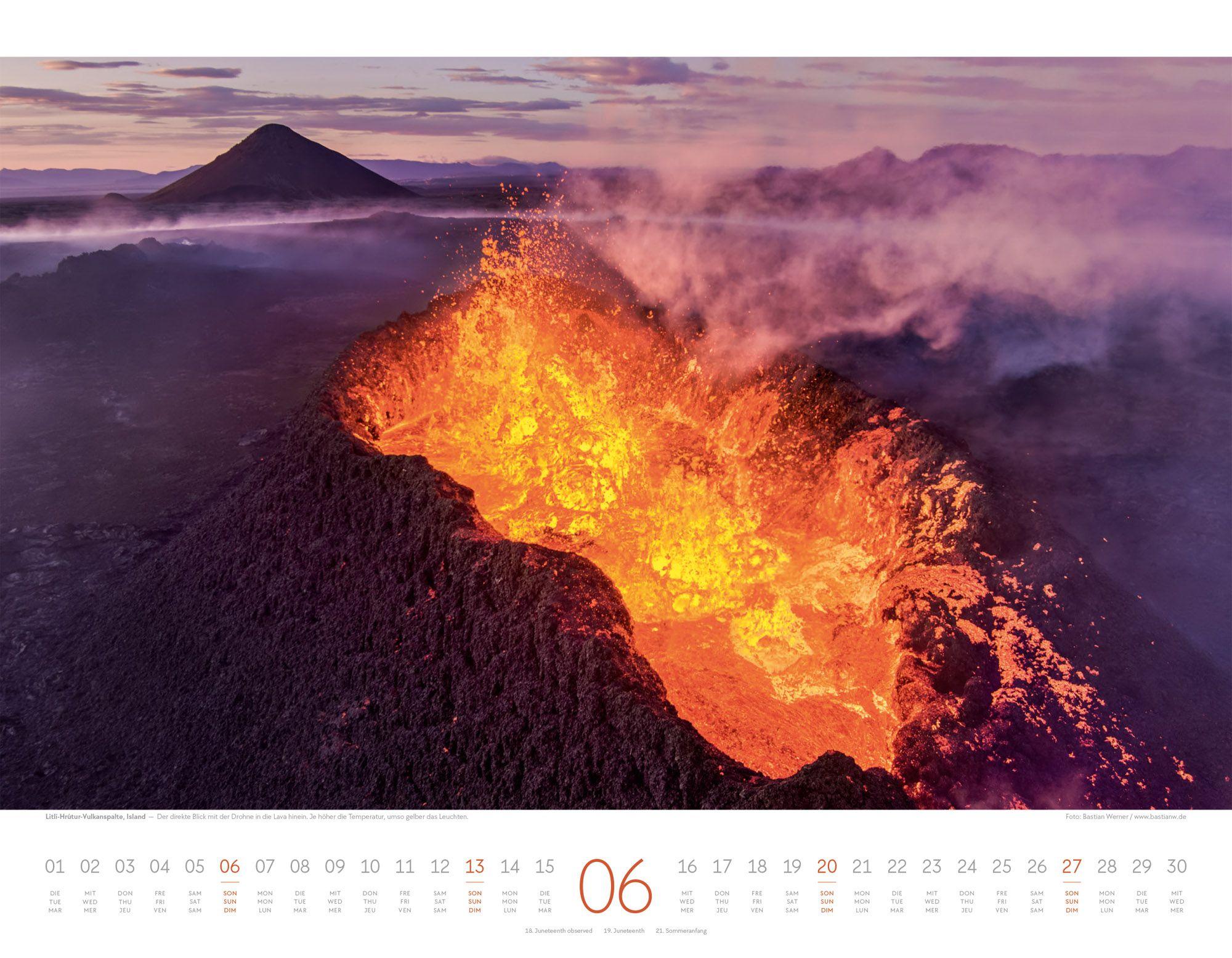 Beispielinhalt (Bild) Naturkräfte Kalender 2027 | Wetterphänomene und Naturgewalten