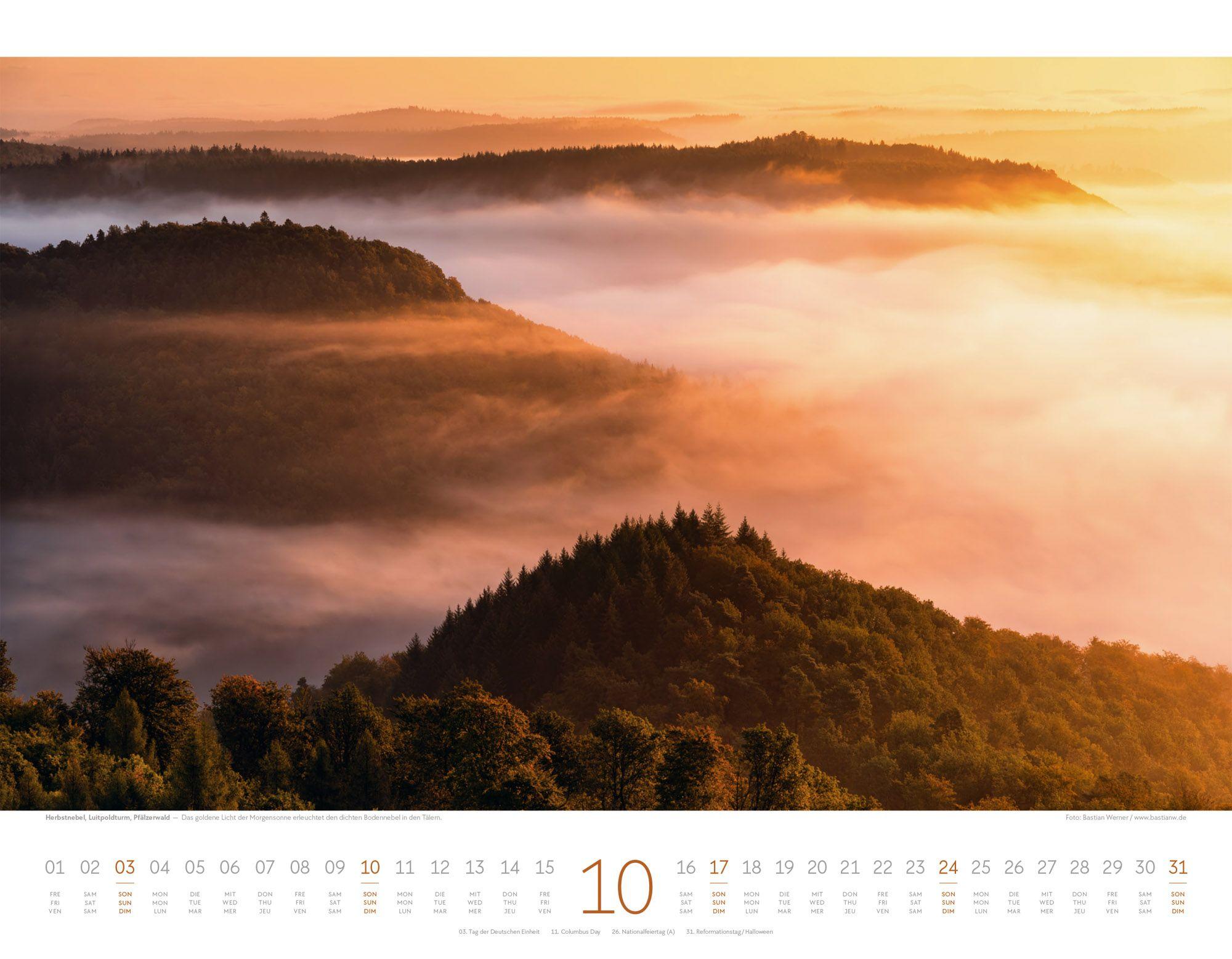 Beispielinhalt (Bild) Naturkräfte Kalender 2027 | Wetterphänomene und Naturgewalten