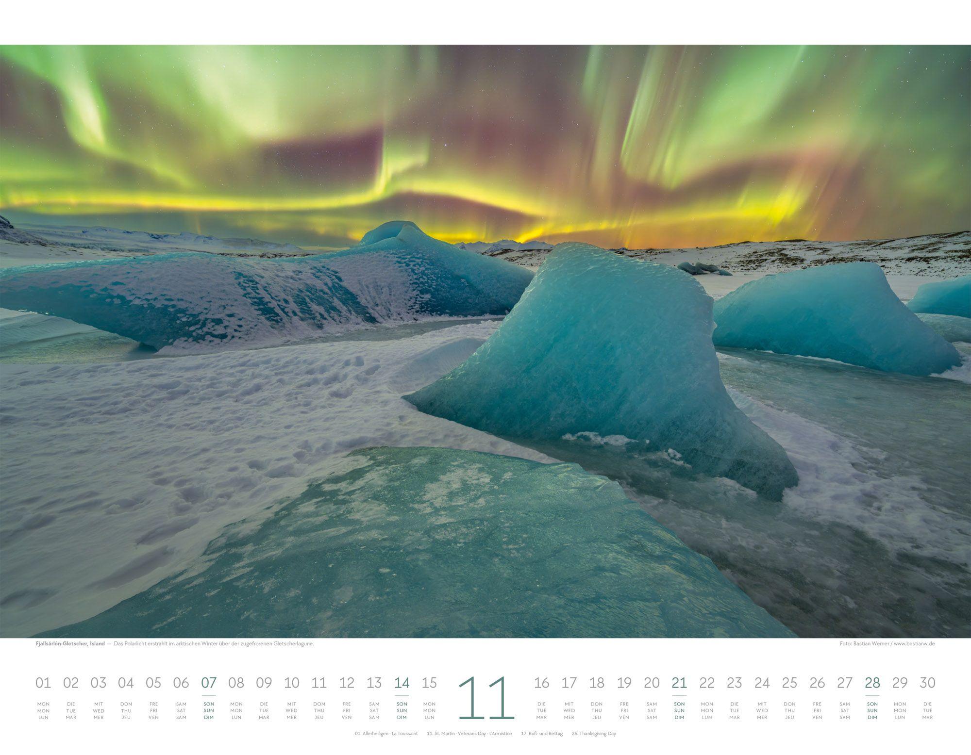 Beispielinhalt (Bild) Naturkräfte Kalender 2027 | Wetterphänomene und Naturgewalten