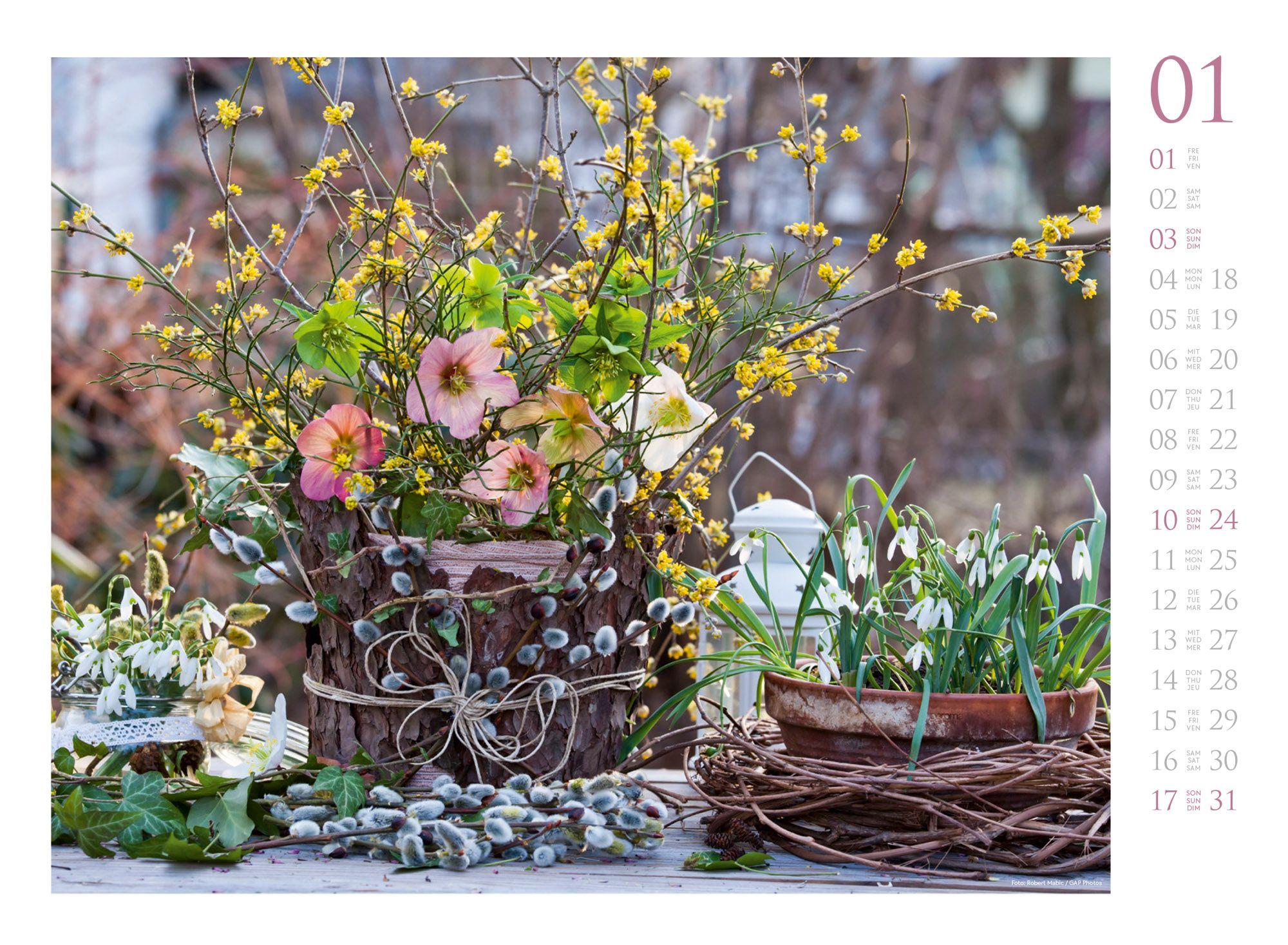 Beispielinhalt (Bild) Blumenzauber Kalender 2027