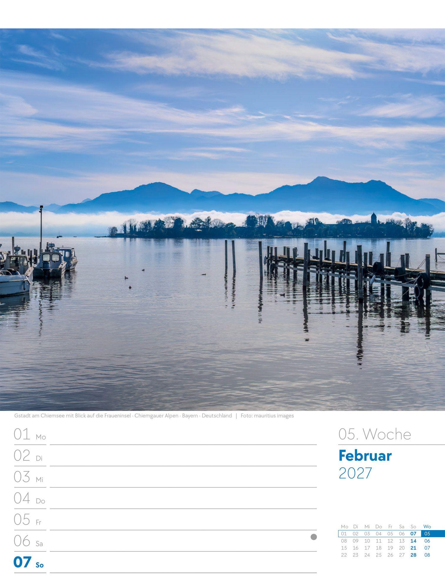 Beispielinhalt (Bild) Faszination Alpenwelt Wochenplaner Kalender 2027