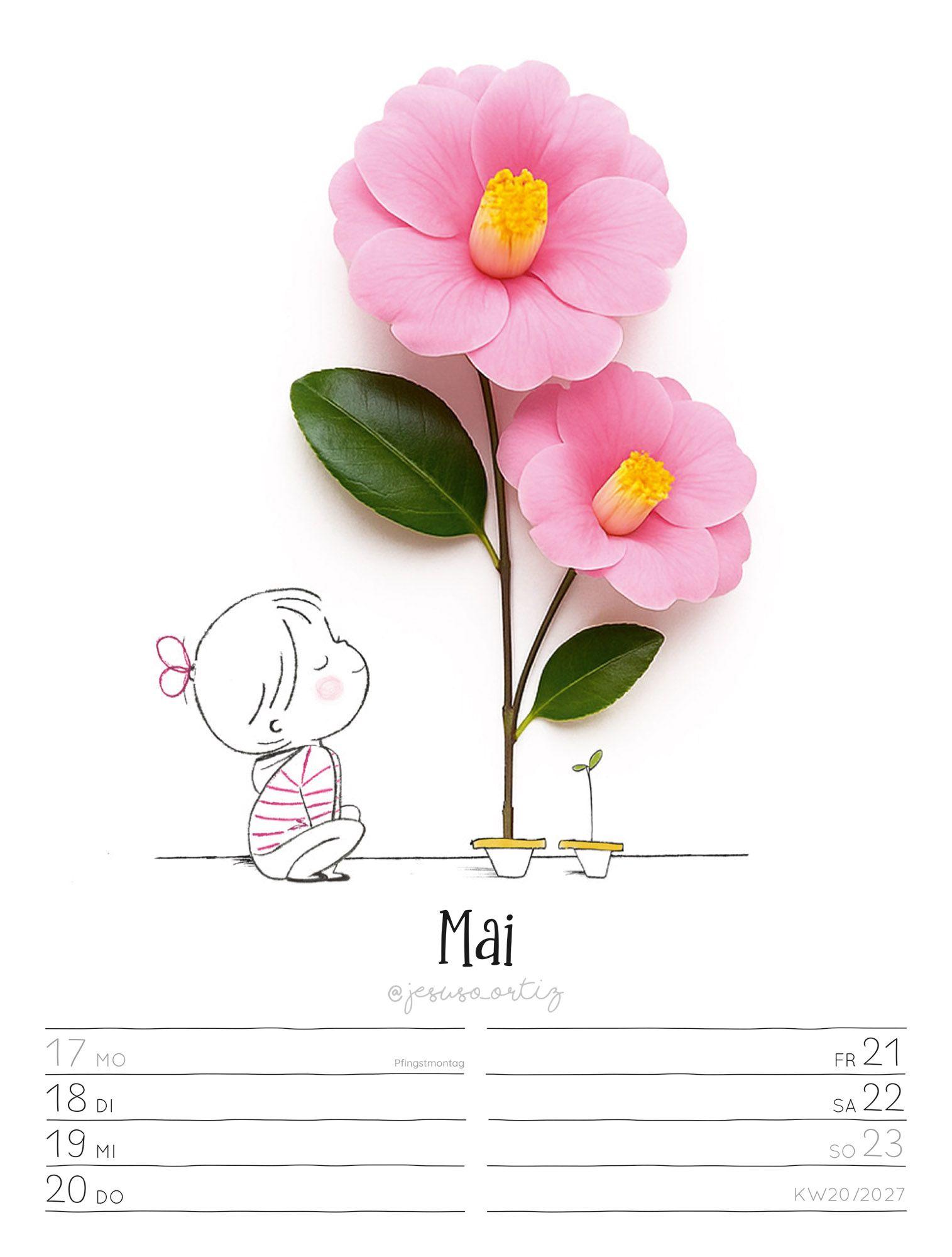 Beispielinhalt (Bild) Little Dreams Wochenplaner Kalender 2027