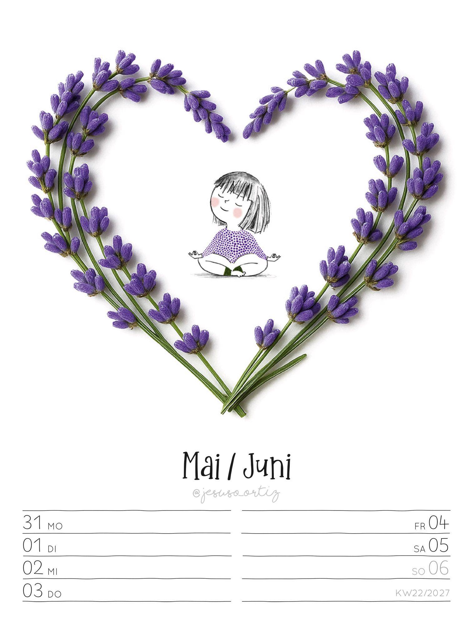 Beispielinhalt (Bild) Little Dreams Wochenplaner Kalender 2027