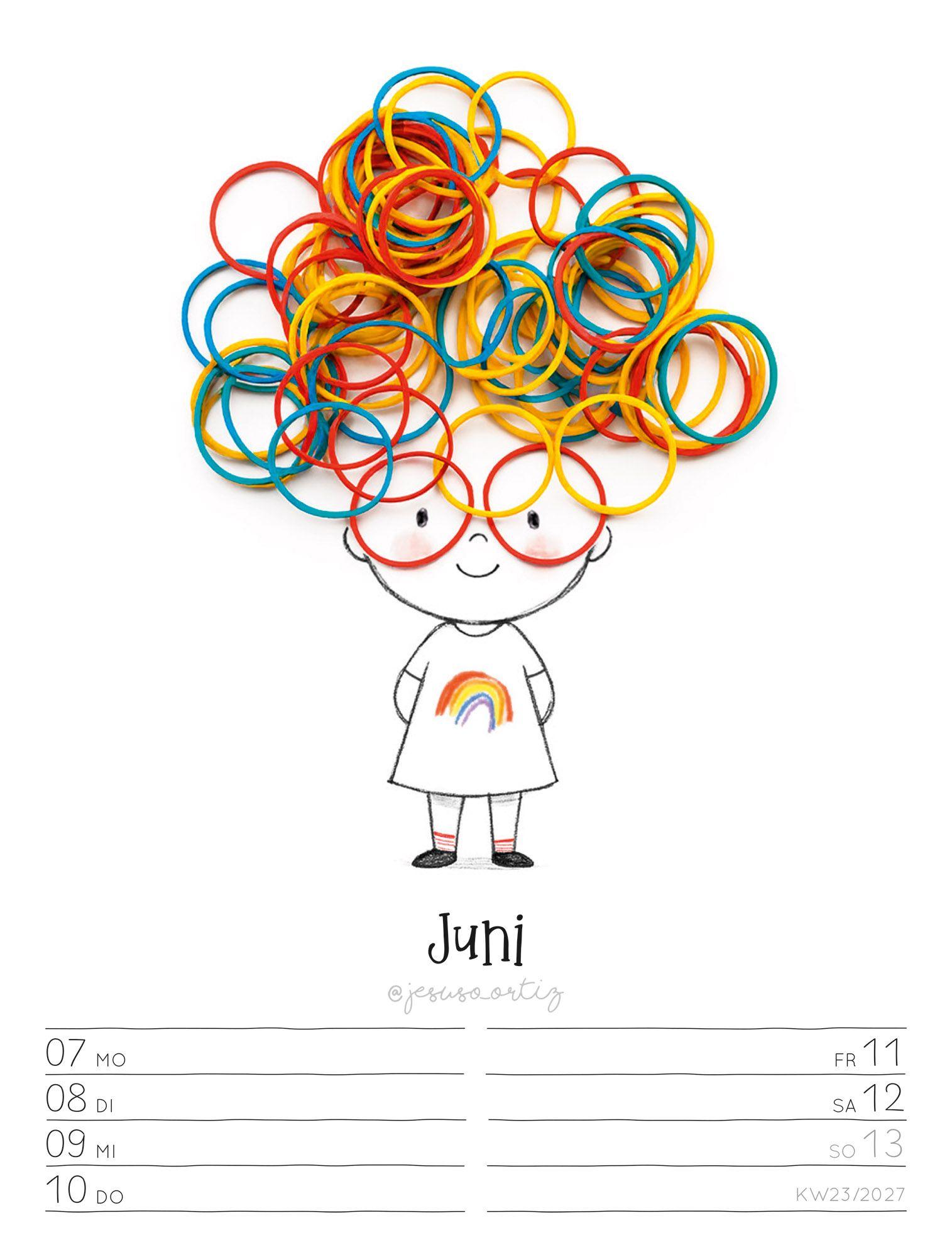 Beispielinhalt (Bild) Little Dreams Wochenplaner Kalender 2027