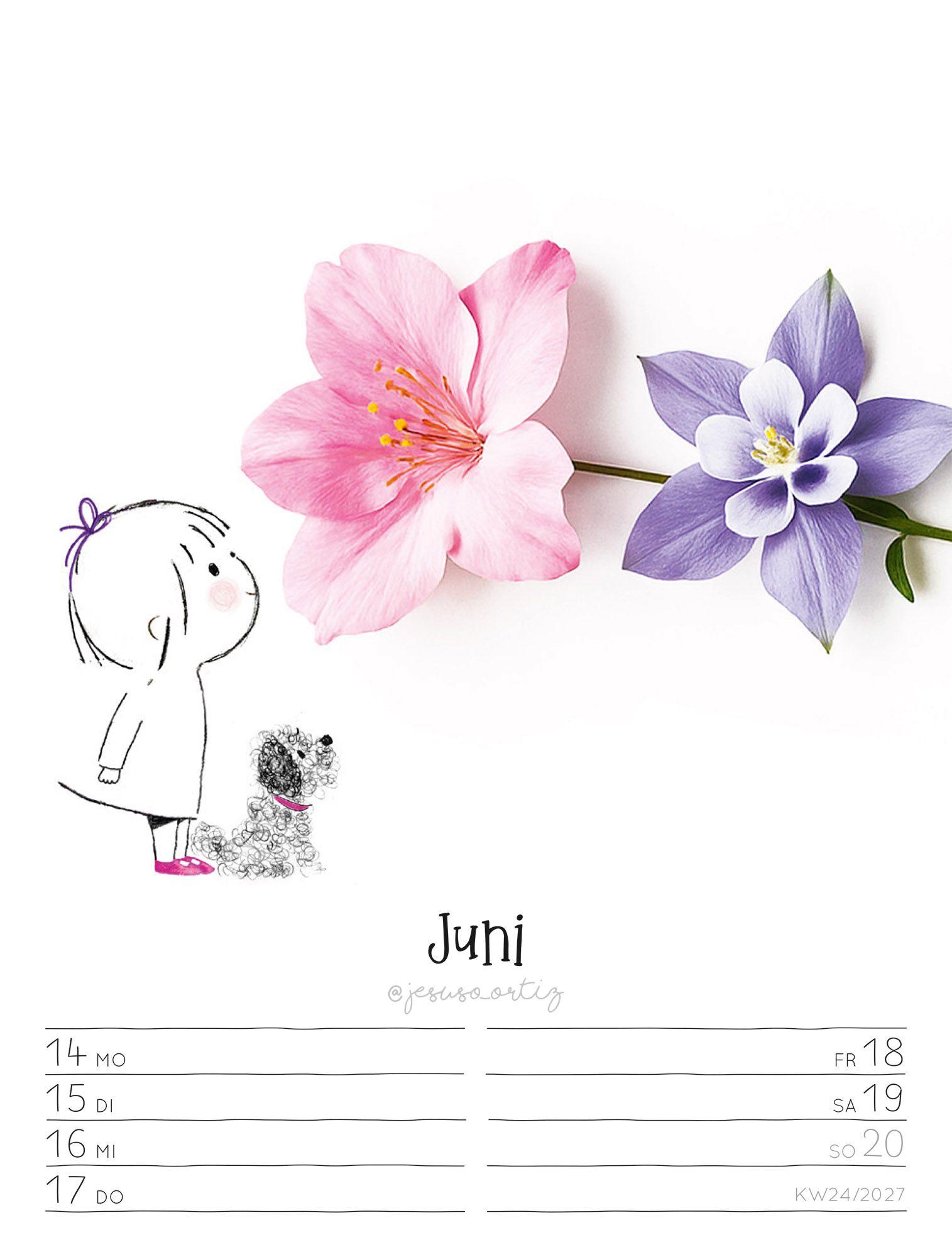 Beispielinhalt (Bild) Little Dreams Wochenplaner Kalender 2027