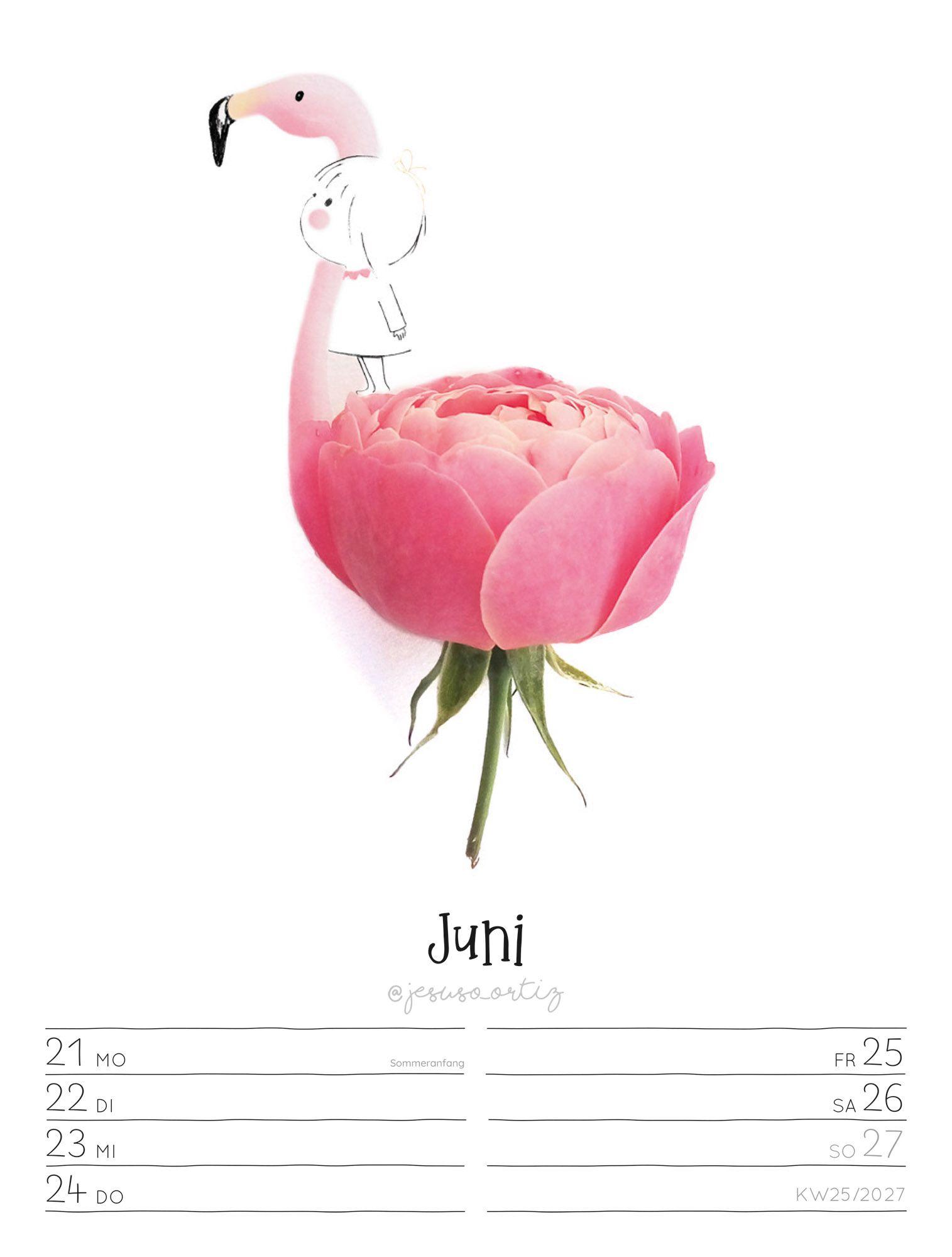 Beispielinhalt (Bild) Little Dreams Wochenplaner Kalender 2027