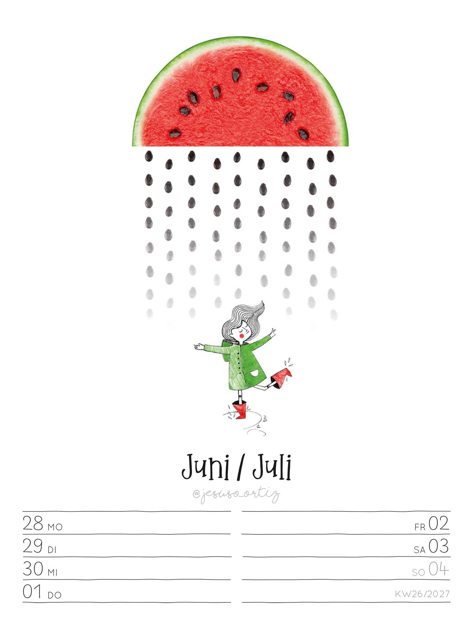 Beispielinhalt (Bild) Little Dreams Wochenplaner Kalender 2027