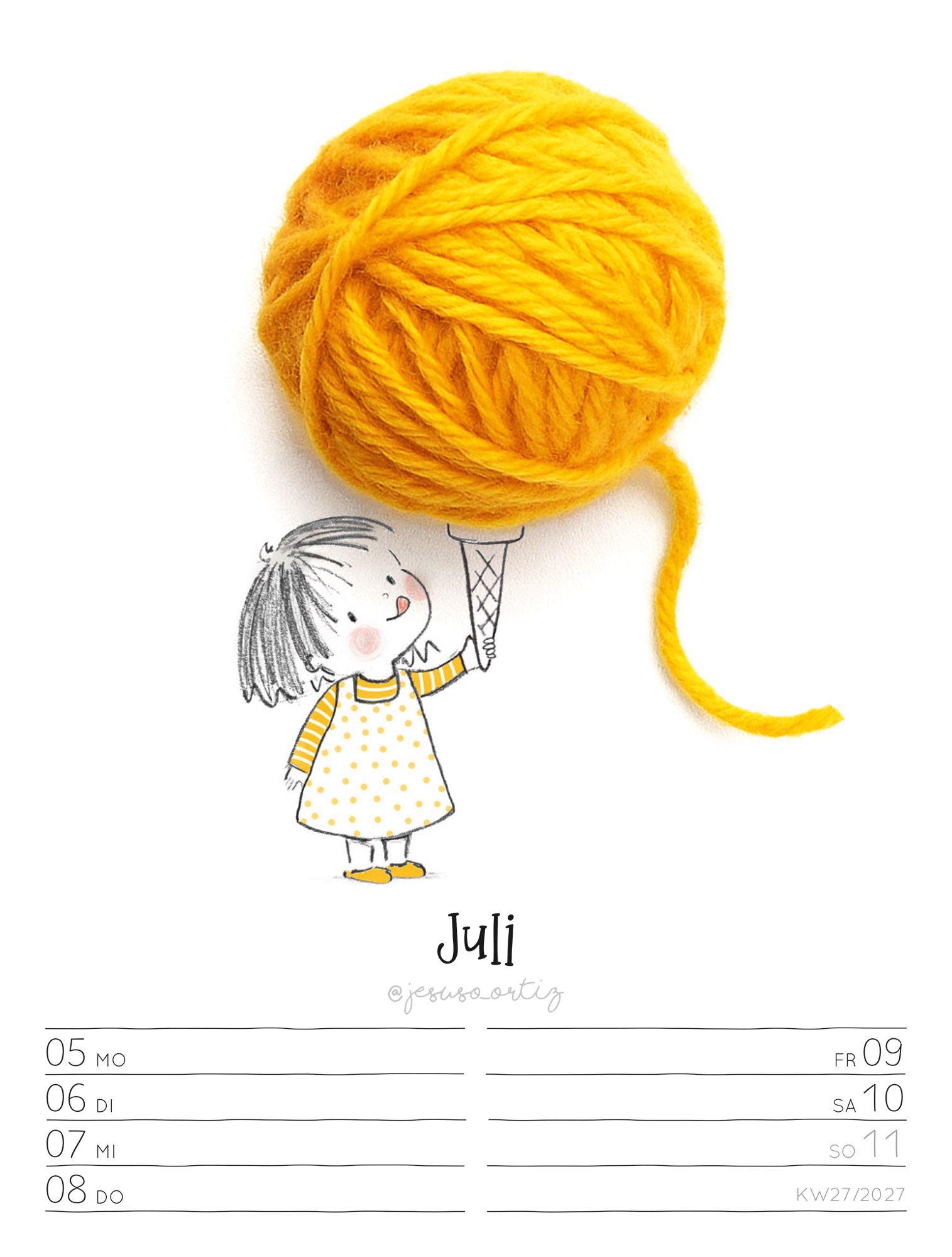 Beispielinhalt (Bild) Little Dreams Wochenplaner Kalender 2027