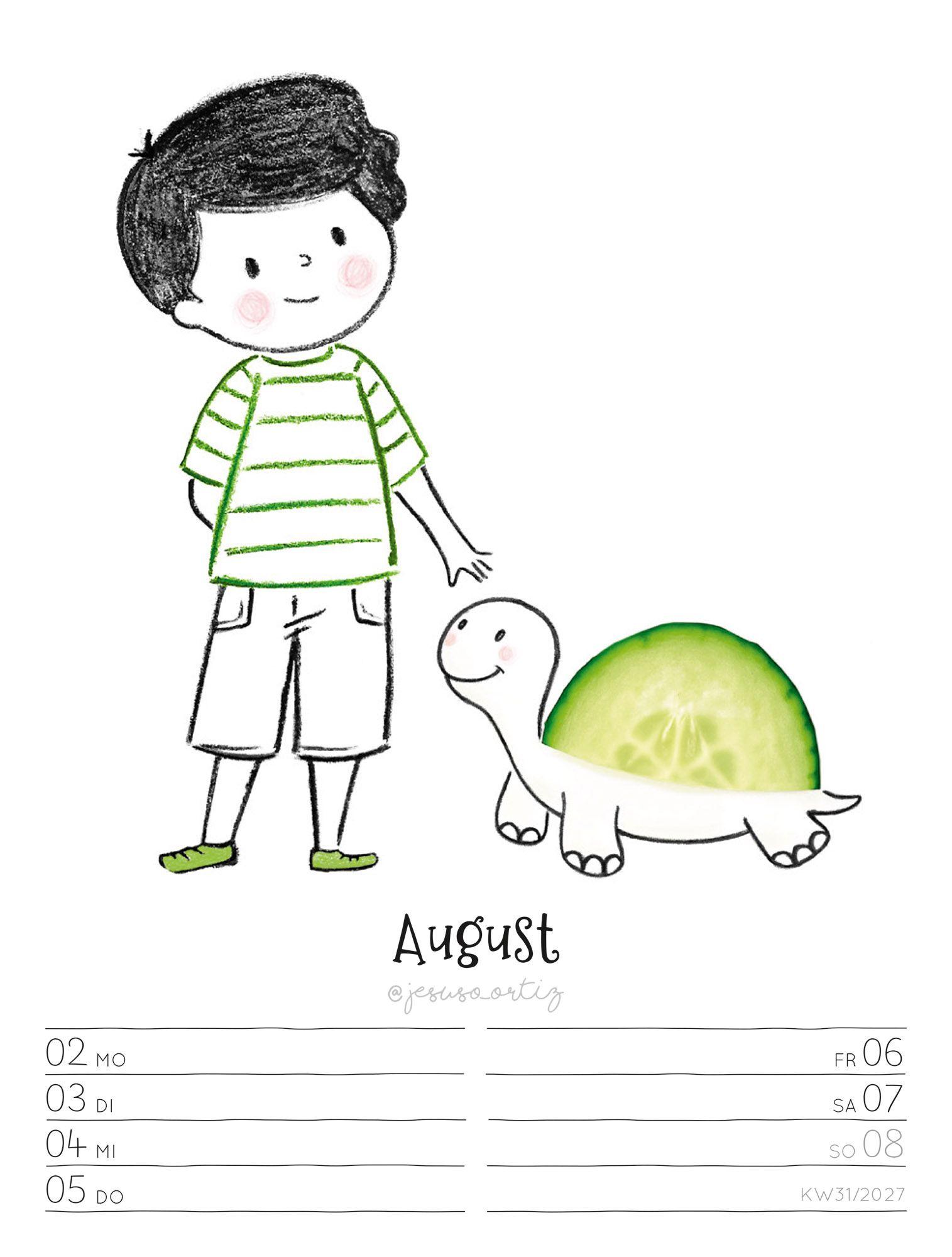 Beispielinhalt (Bild) Little Dreams Wochenplaner Kalender 2027