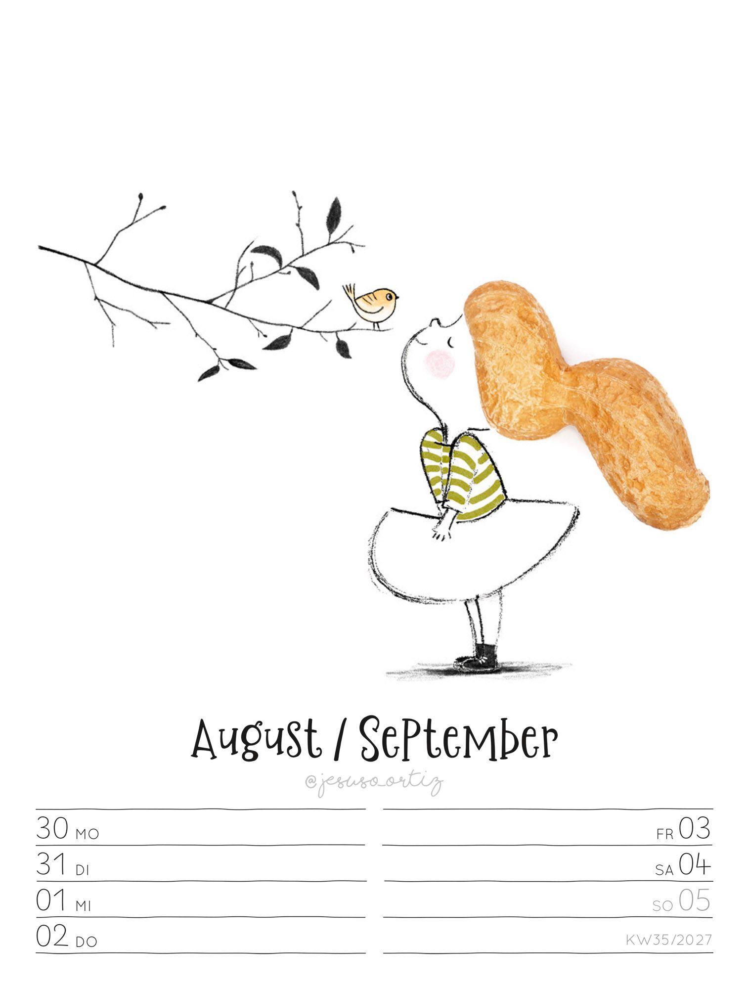 Beispielinhalt (Bild) Little Dreams Wochenplaner Kalender 2027