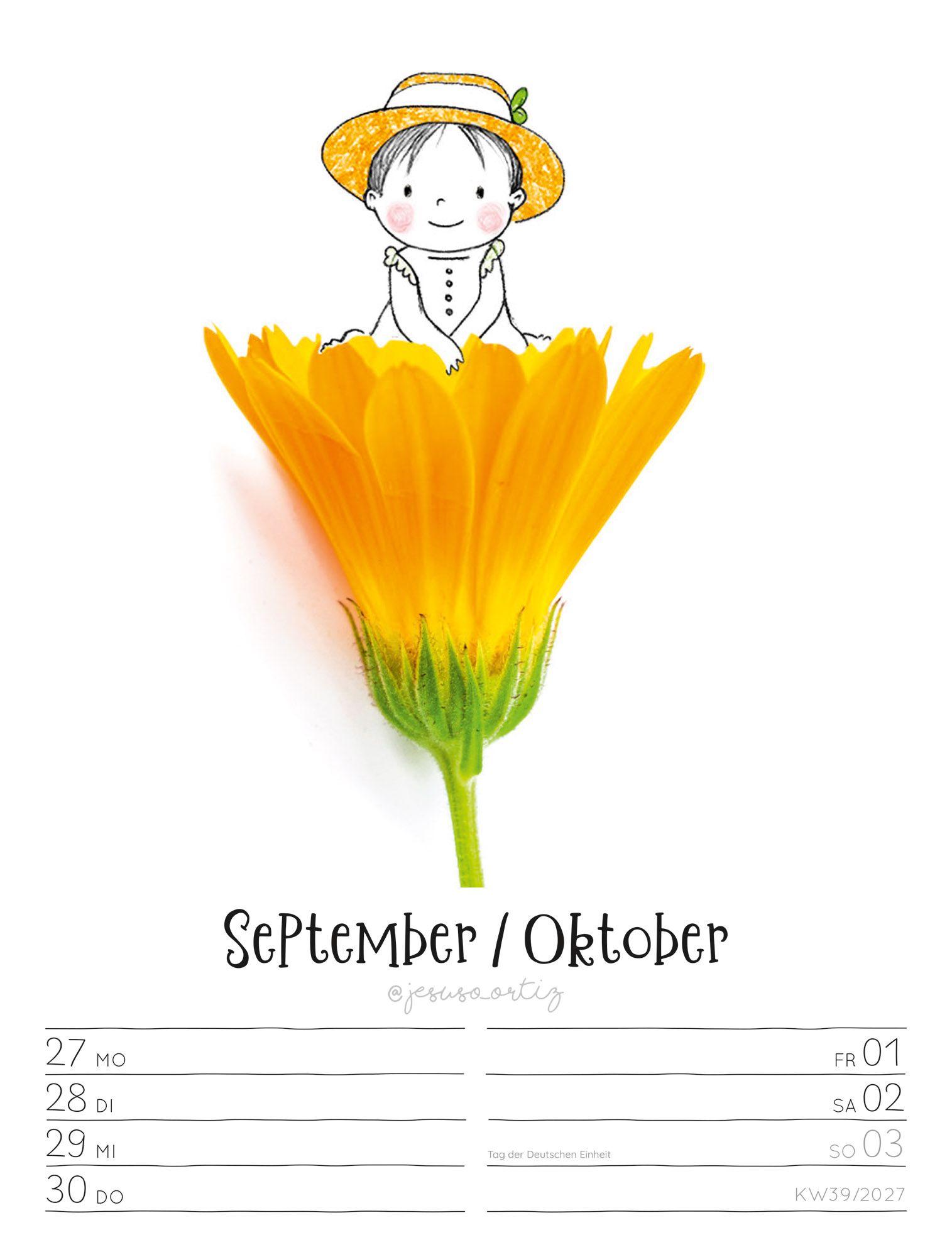 Beispielinhalt (Bild) Little Dreams Wochenplaner Kalender 2027