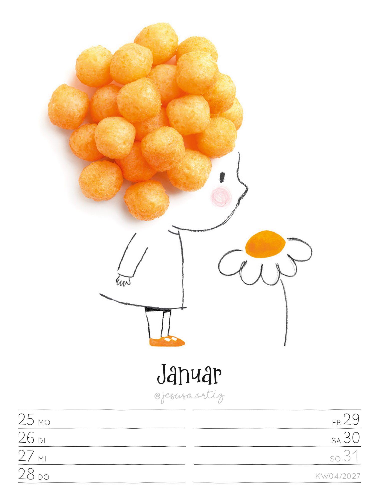 Beispielinhalt (Bild) Little Dreams Wochenplaner Kalender 2027