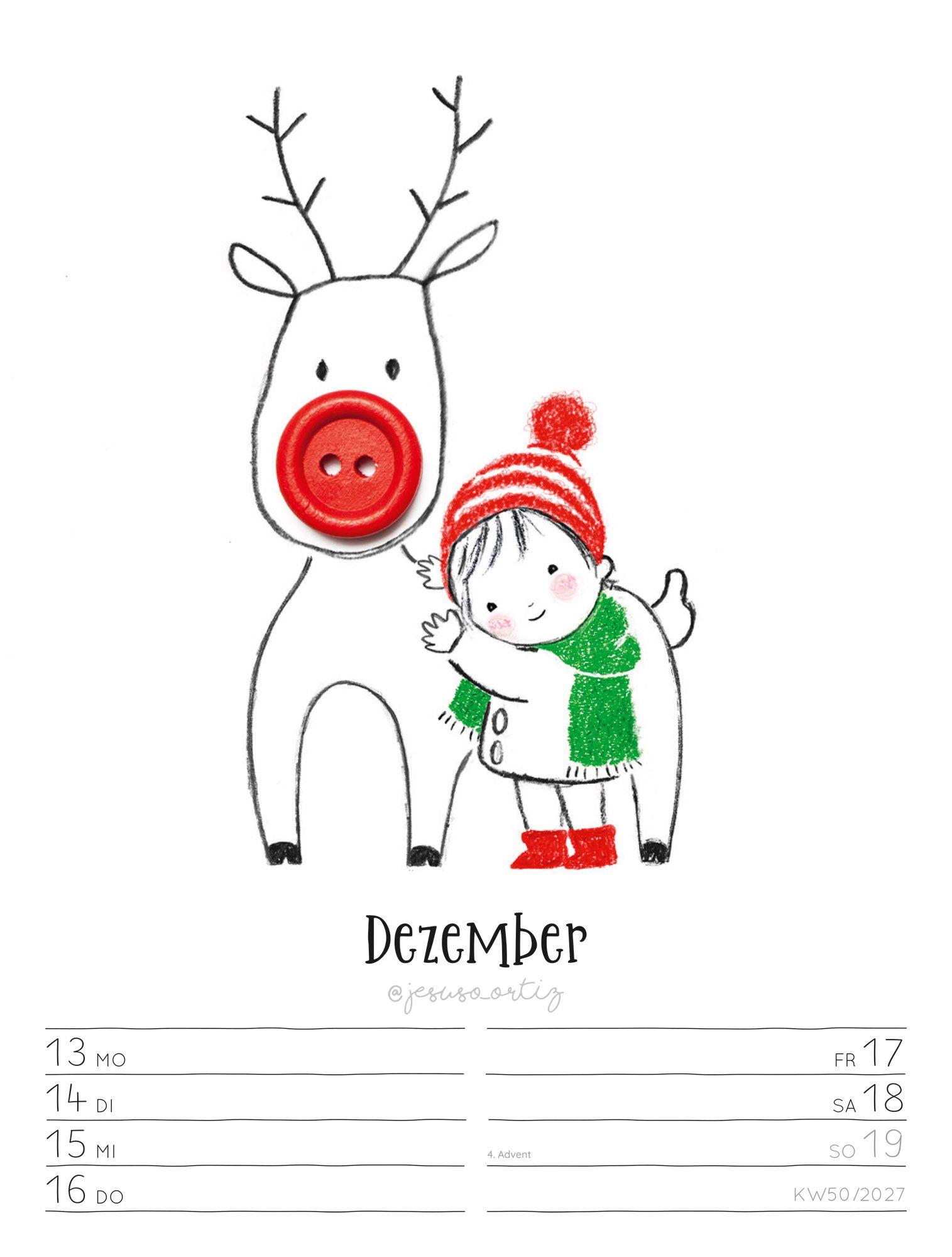 Beispielinhalt (Bild) Little Dreams Wochenplaner Kalender 2027