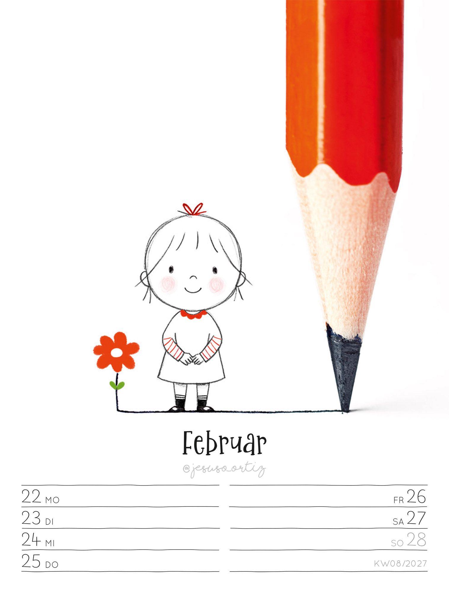 Beispielinhalt (Bild) Little Dreams Wochenplaner Kalender 2027