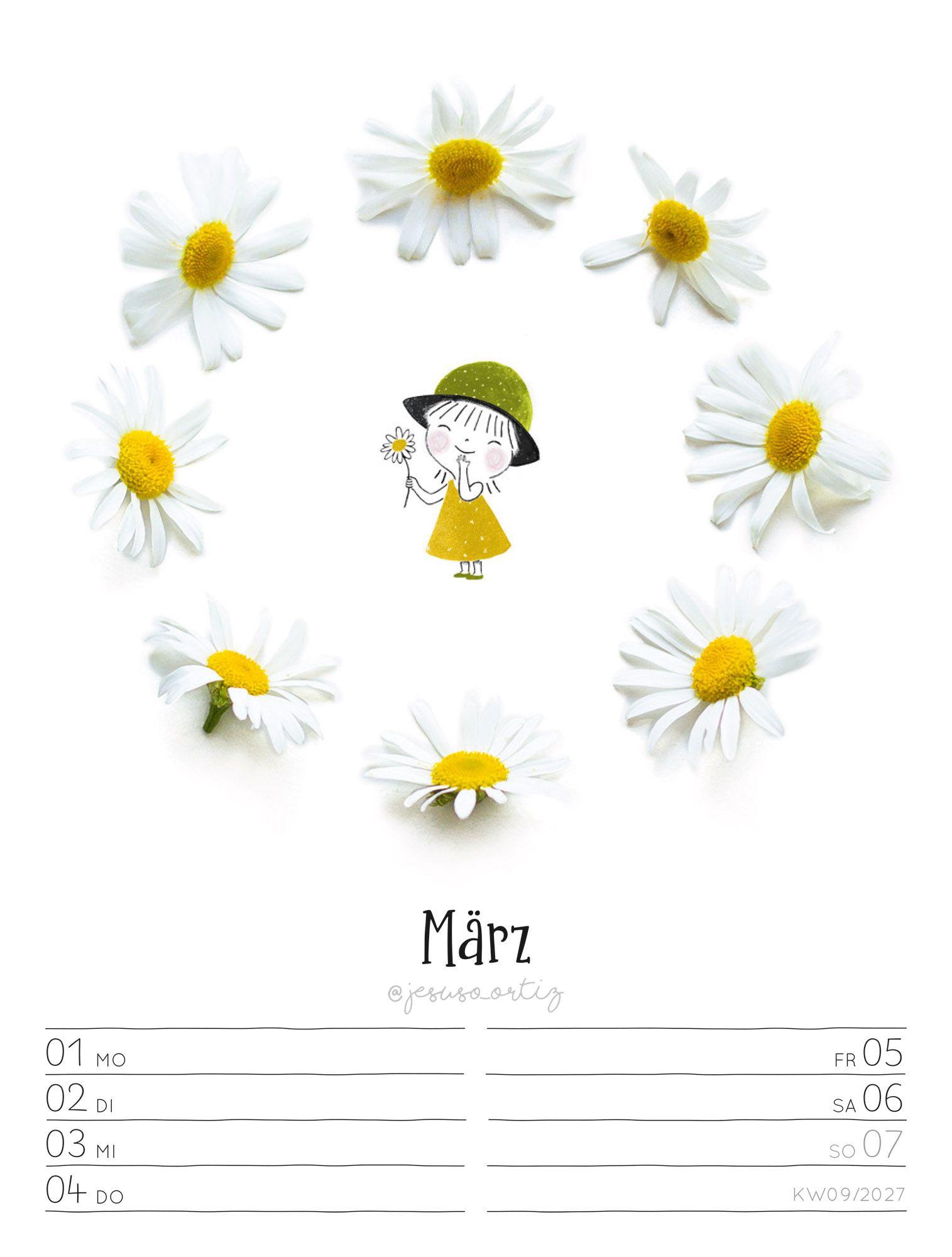 Beispielinhalt (Bild) Little Dreams Wochenplaner Kalender 2027