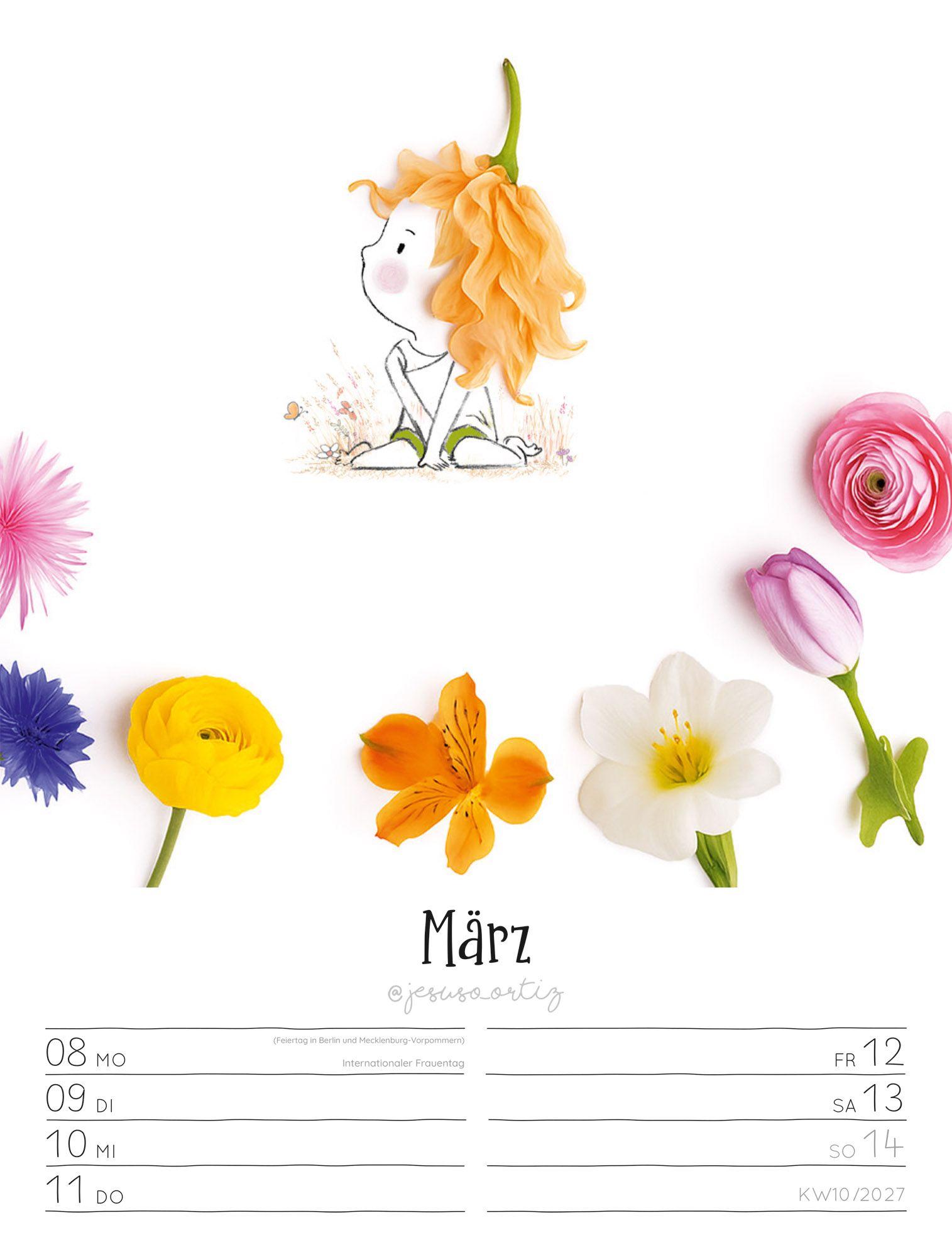 Beispielinhalt (Bild) Little Dreams Wochenplaner Kalender 2027