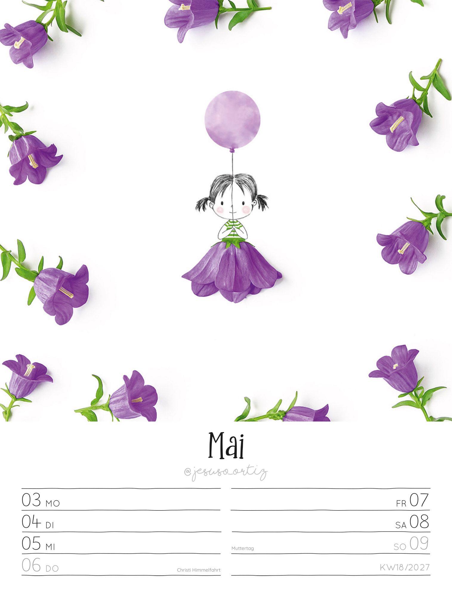 Beispielinhalt (Bild) Little Dreams Wochenplaner Kalender 2027