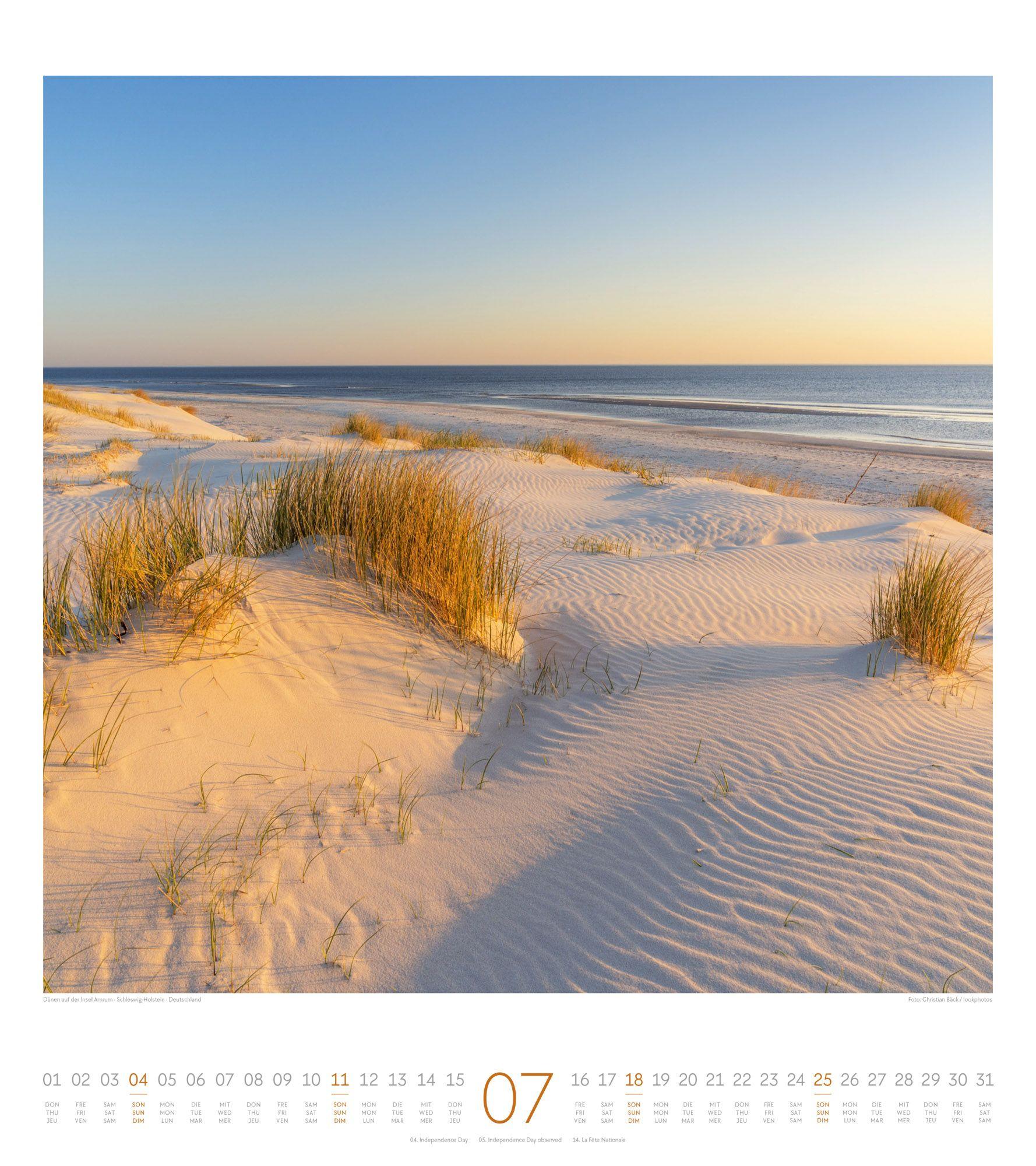 Beispielinhalt (Bild) Meeresstille Kalender 2027